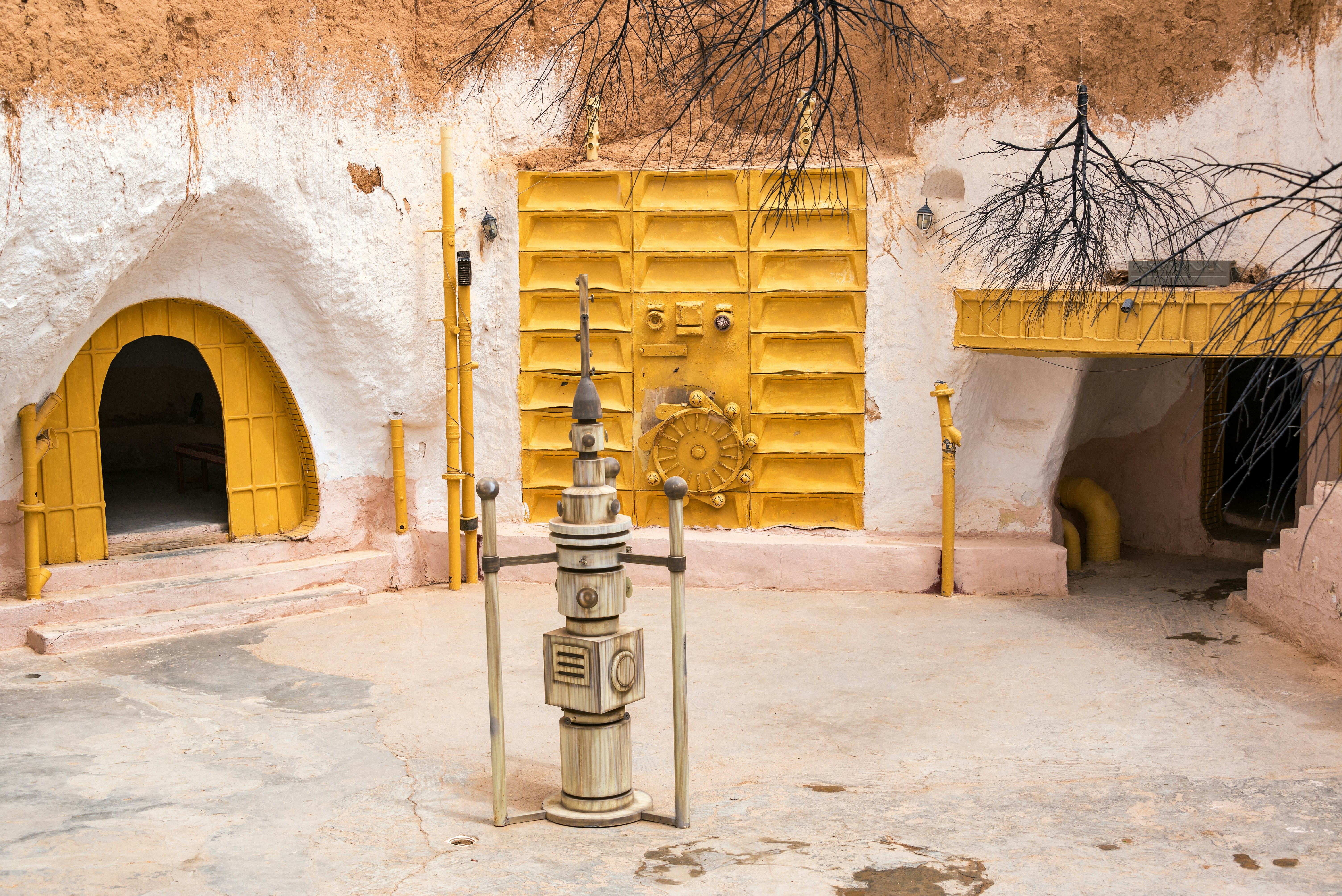 Props from “Star Wars” in a cave dwelling in Matmata, Tunisia.