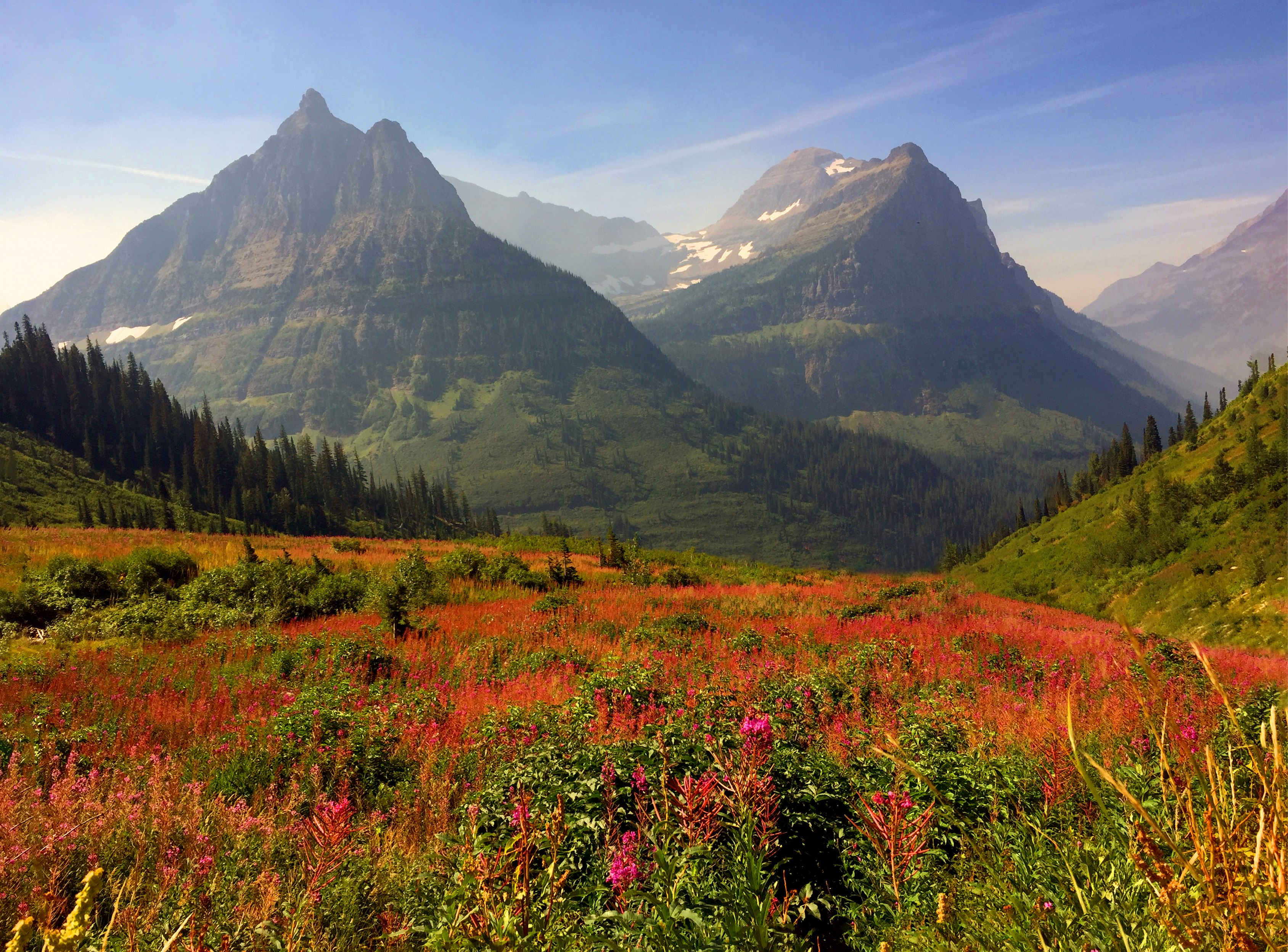 Glacier National Park in Montana.