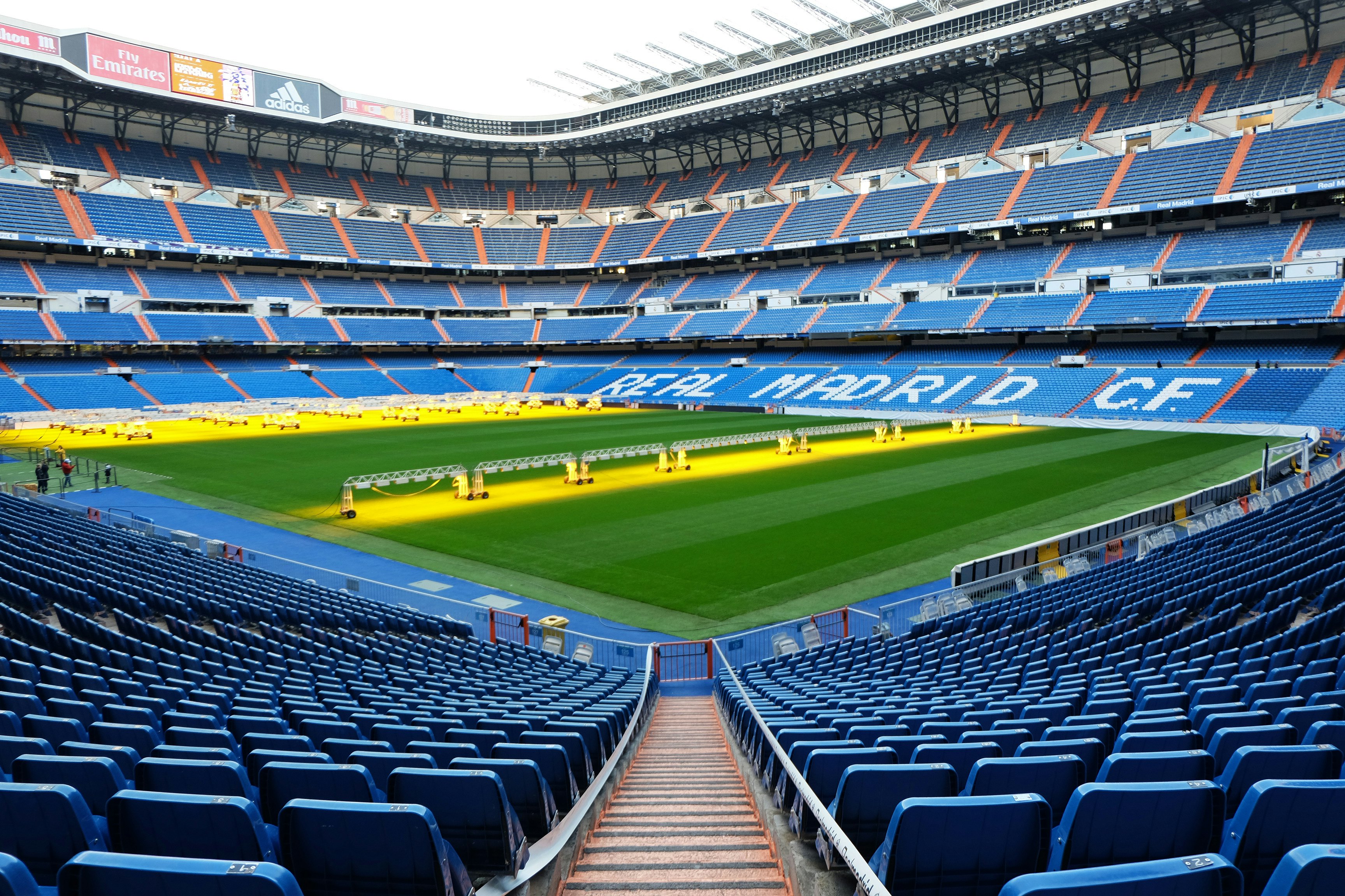 Santiago Bernabéu Stadium, home to Real Madrid.
