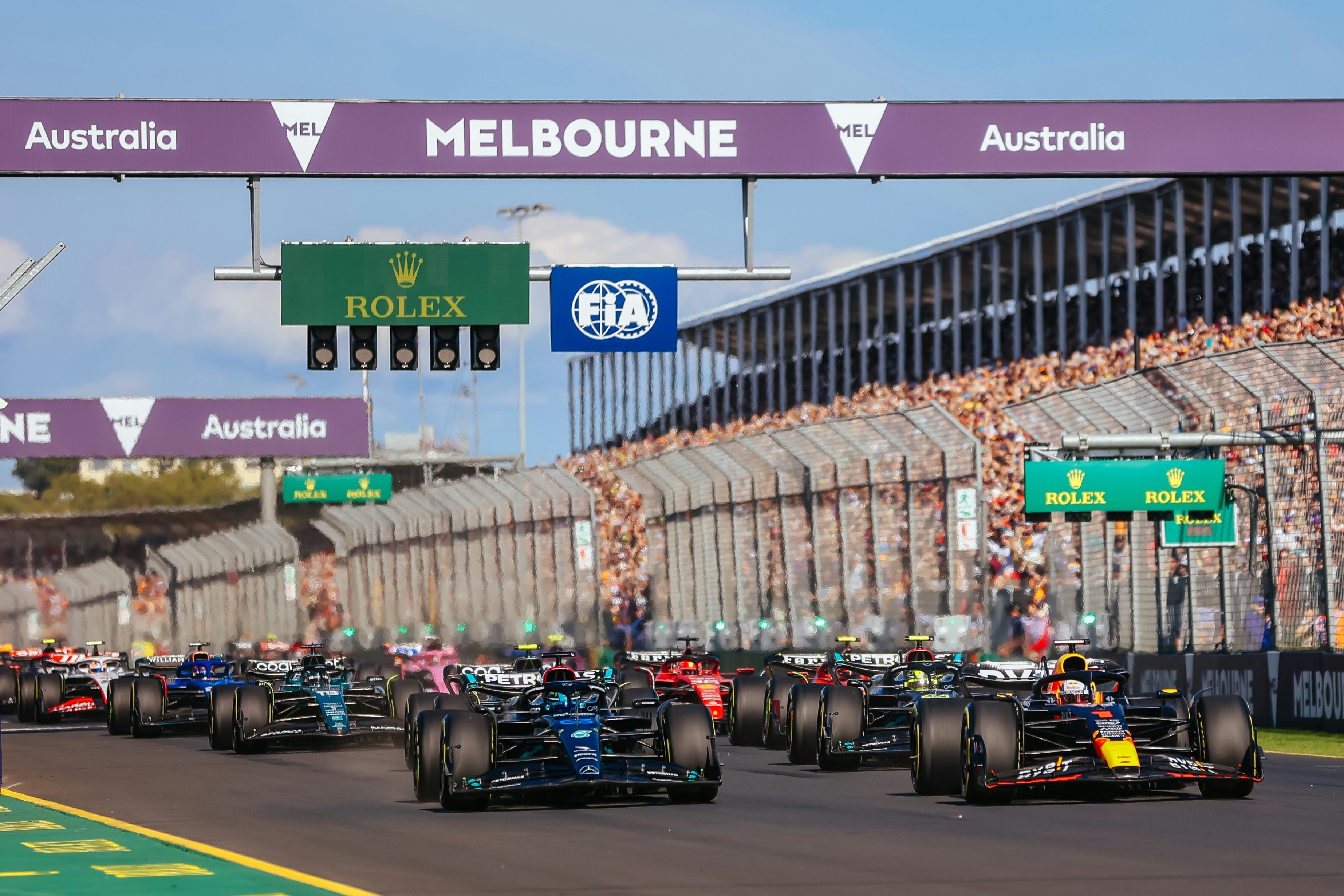 Max Verstappen charges ahead at the 2023 Australian Formula 1 Grand Prix