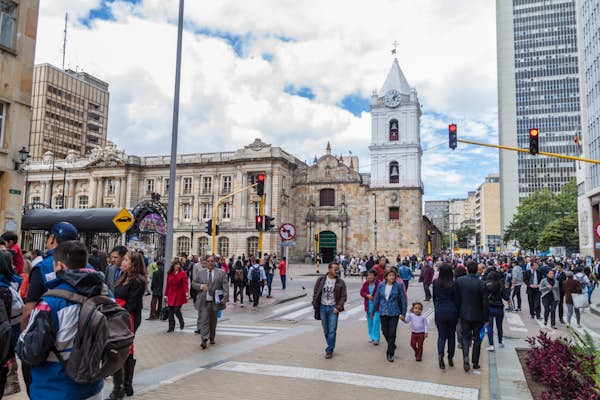 A walking tour through history in downtown Bogotá