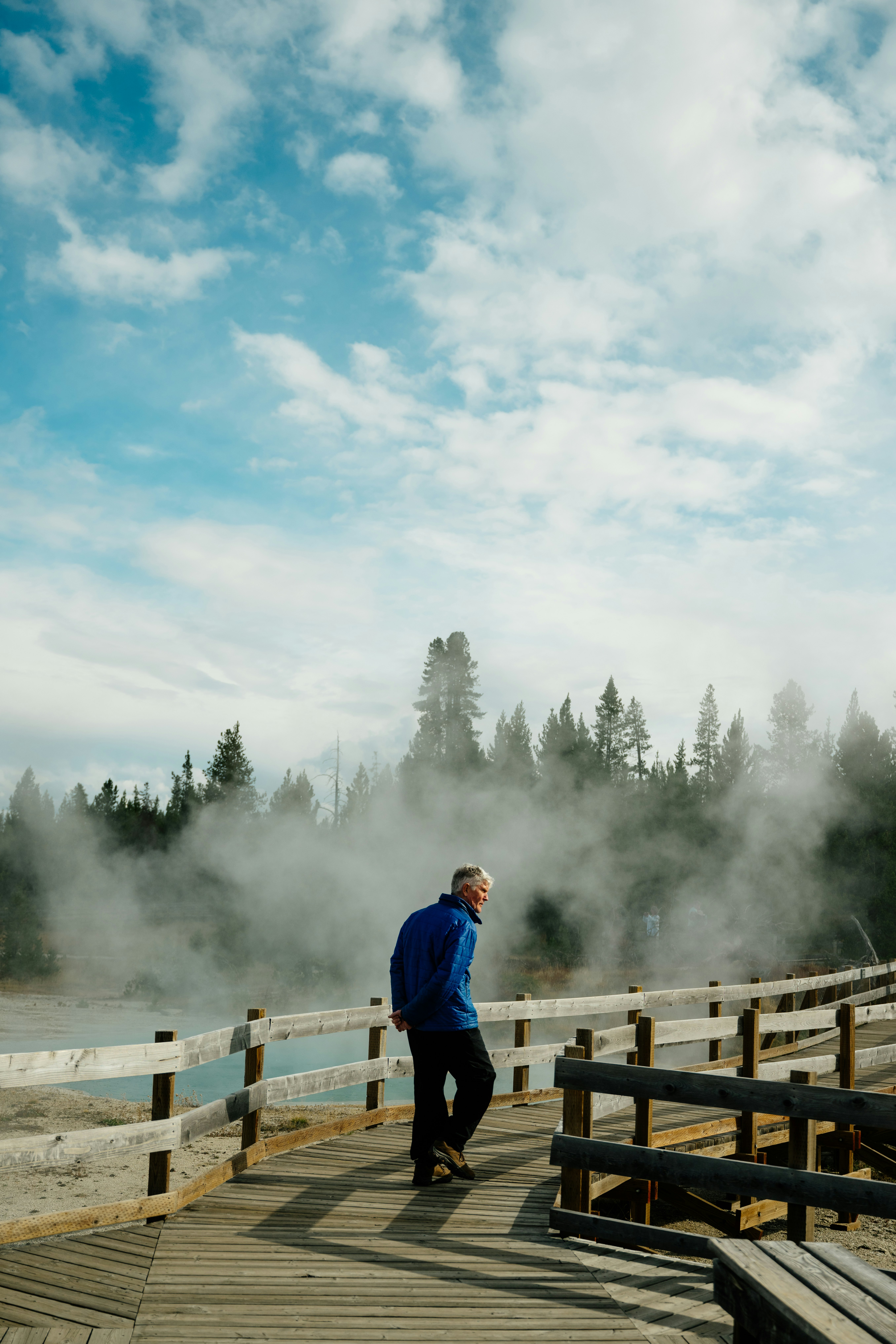 West Thumb Geyser Basin in Yellowstone National Park, Wyoming.