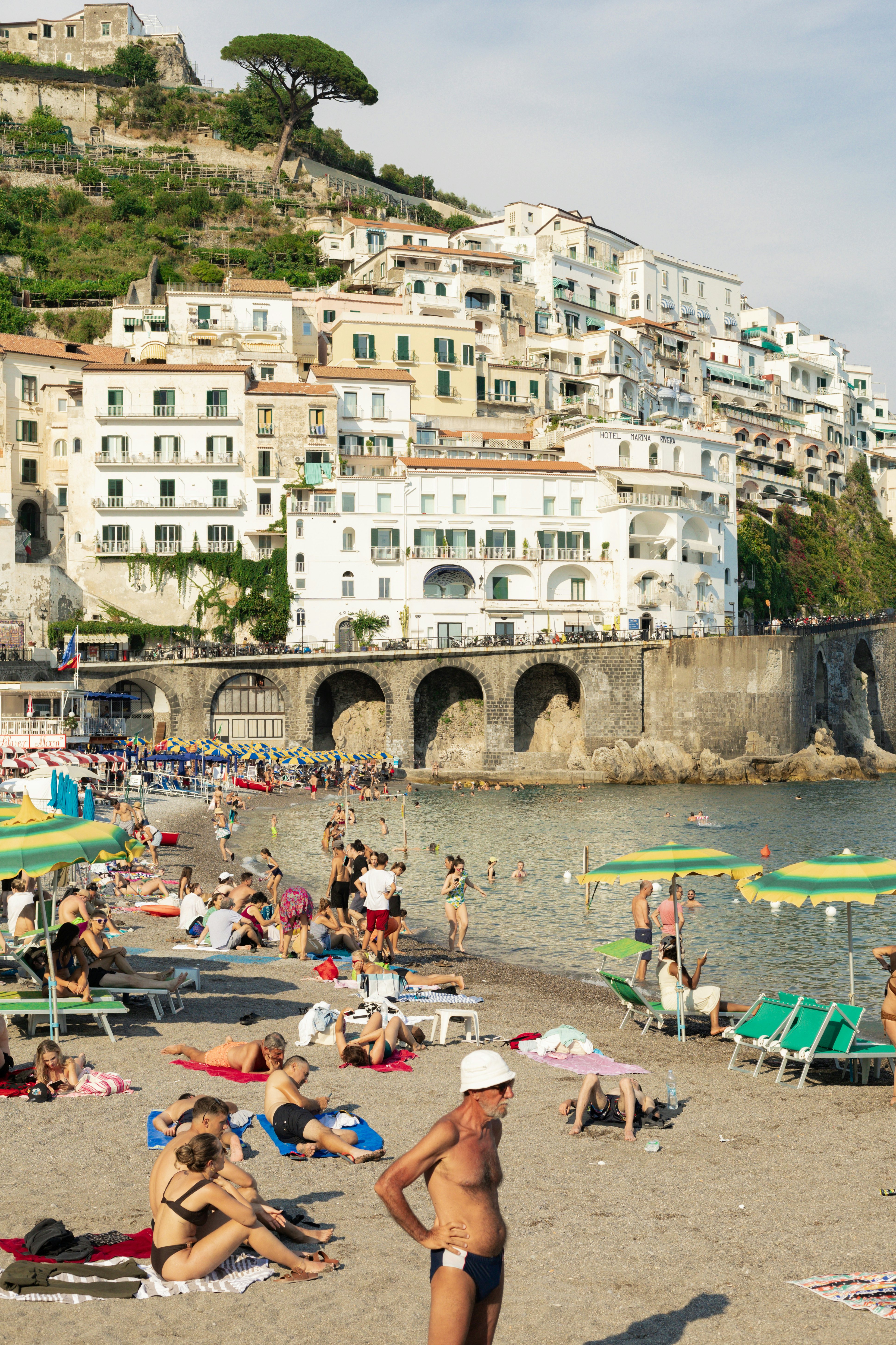Marina Grande beach in Amalfi, Italy