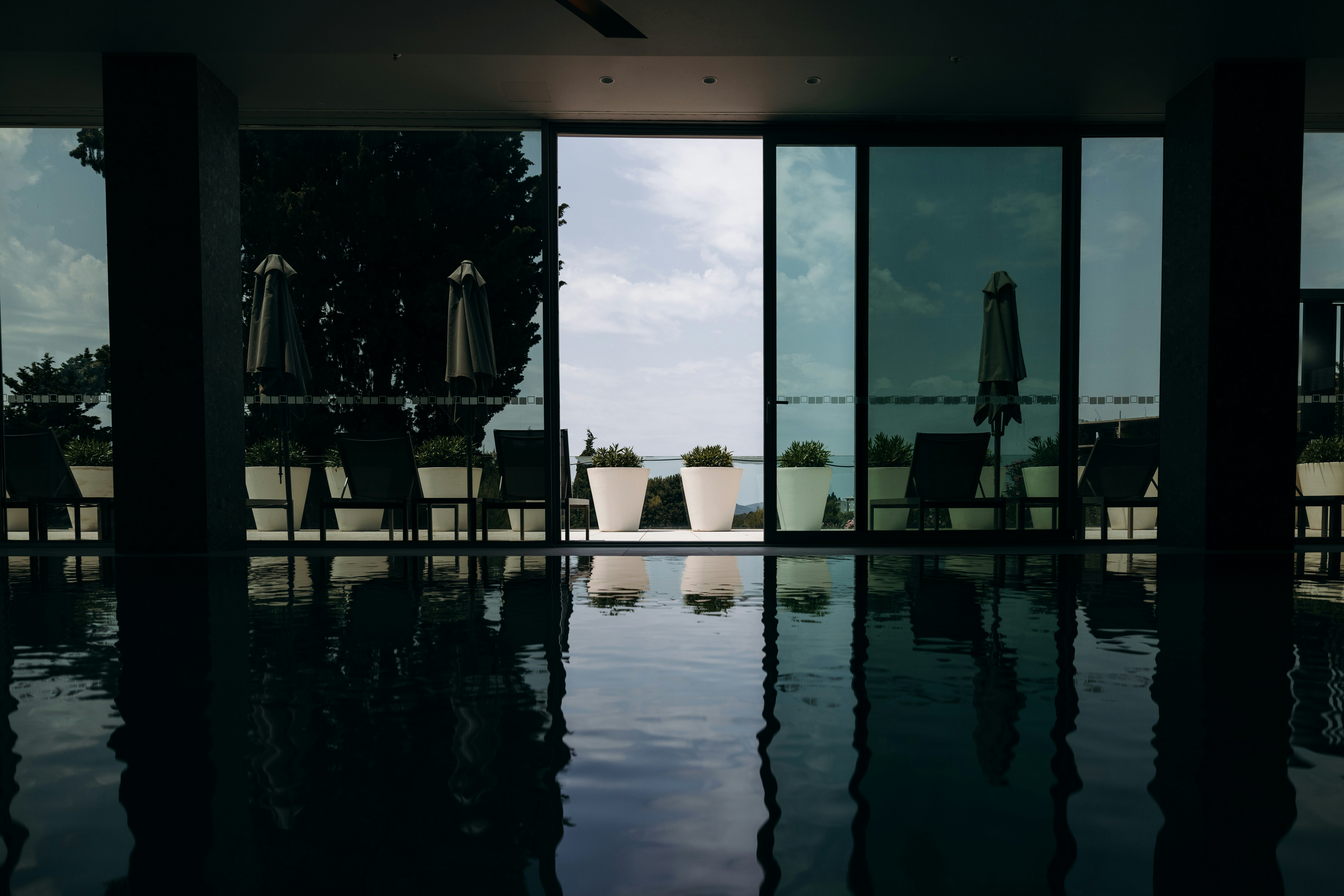 Radisson Blu Resort & Spa in Split, Croatia - View of the pool a and jacuzzi area at the Spa