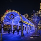 Christopher Columbus Waterfront Park Lights, Boston. December 2025.