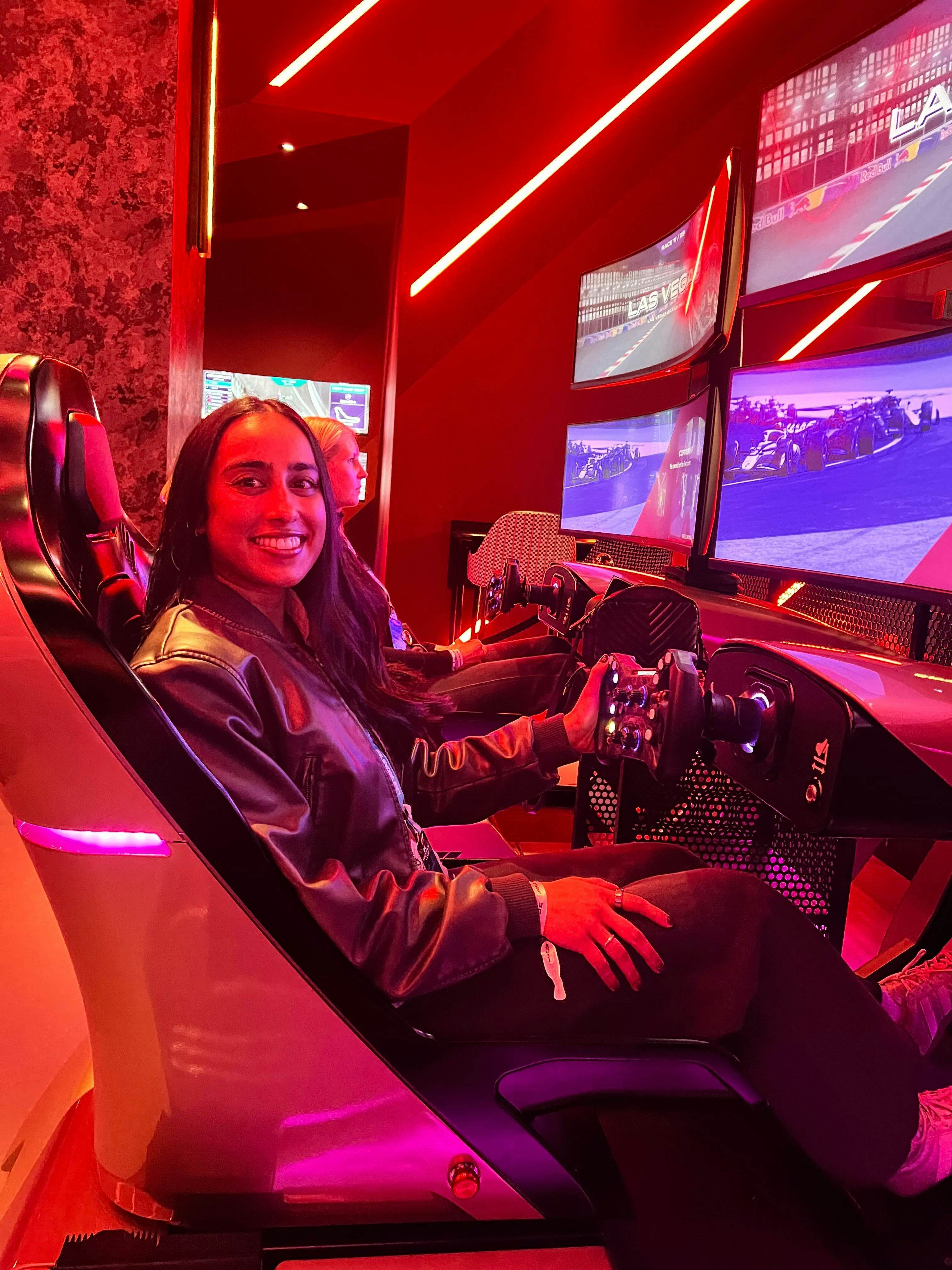 Celebrity Chef Gordon Ramsay at his restaurant, Hell's Kitchen.