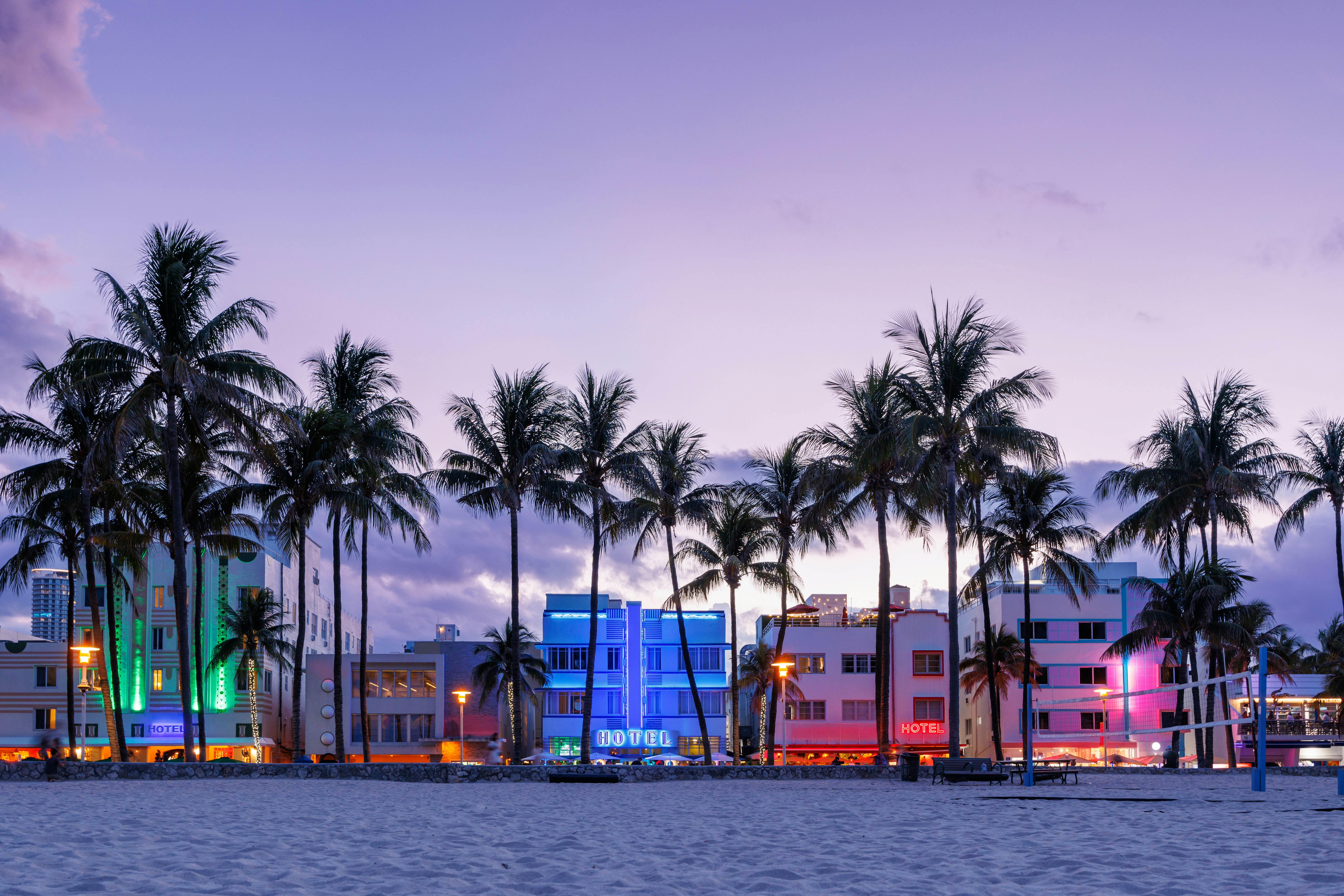 GettyImages-2221864642.jpg
Colorful Art Deco hotels on Ocean Drive in Miami Beach glow under the warm hues of a vibrant sunset, capturing the lively charm of South Beach
Colorful Art Deco hotels on Ocean Drive in Miami Beach glow under the warm hues of a vibrant sunset