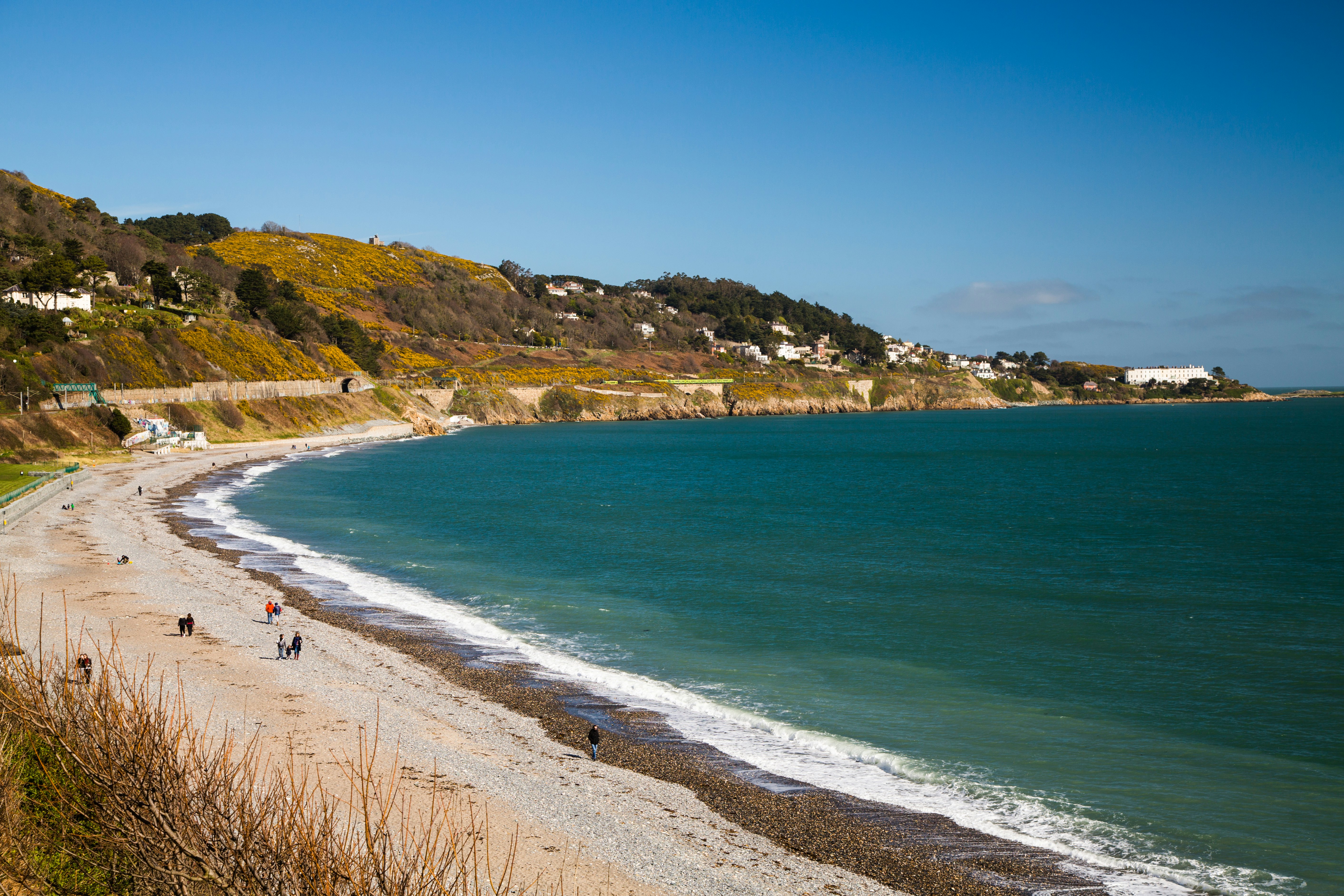Killiney Beach in Dublin Bay, Ireland