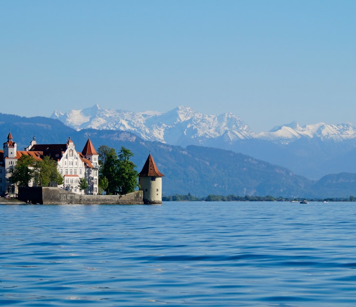 beautiful island of Lindau on lake Constance (lake Bodensee) with the snowy Swiss Alps in the background, Germany on fine sunny spring day License Type: media Download Time: 2023-12-31T15:56:40.000Z User: Norma.PrauseBrewer_LonelyPlanet Is Editorial: No purchase_order: 56530