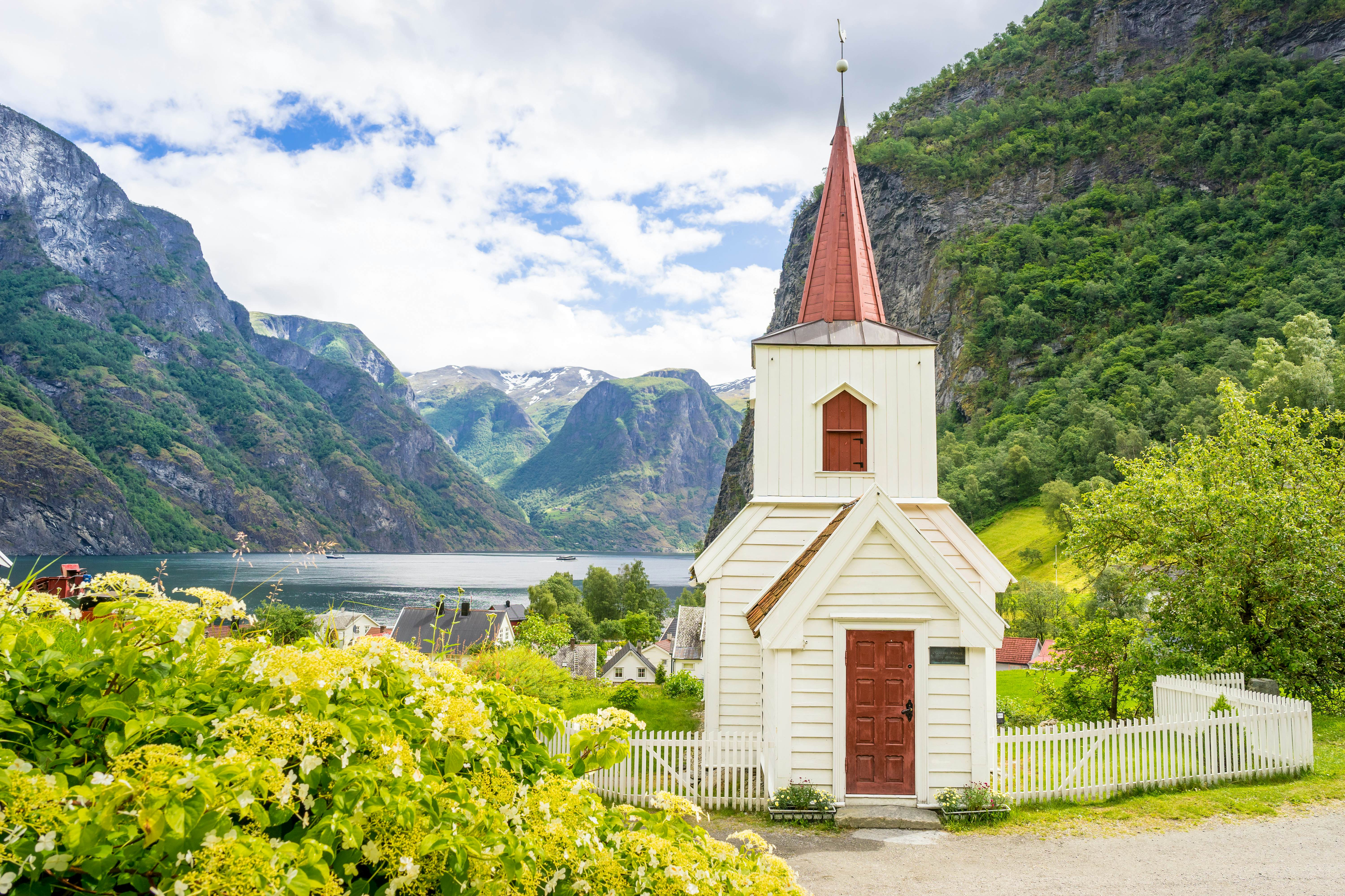 Little Stave Church in Undredal at Aurlandsfjord, Norway  License Type: media  Download Time: 2023-08-02T16:32:54.000Z  User: FergalCo  Is Editorial: No  purchase_order:   