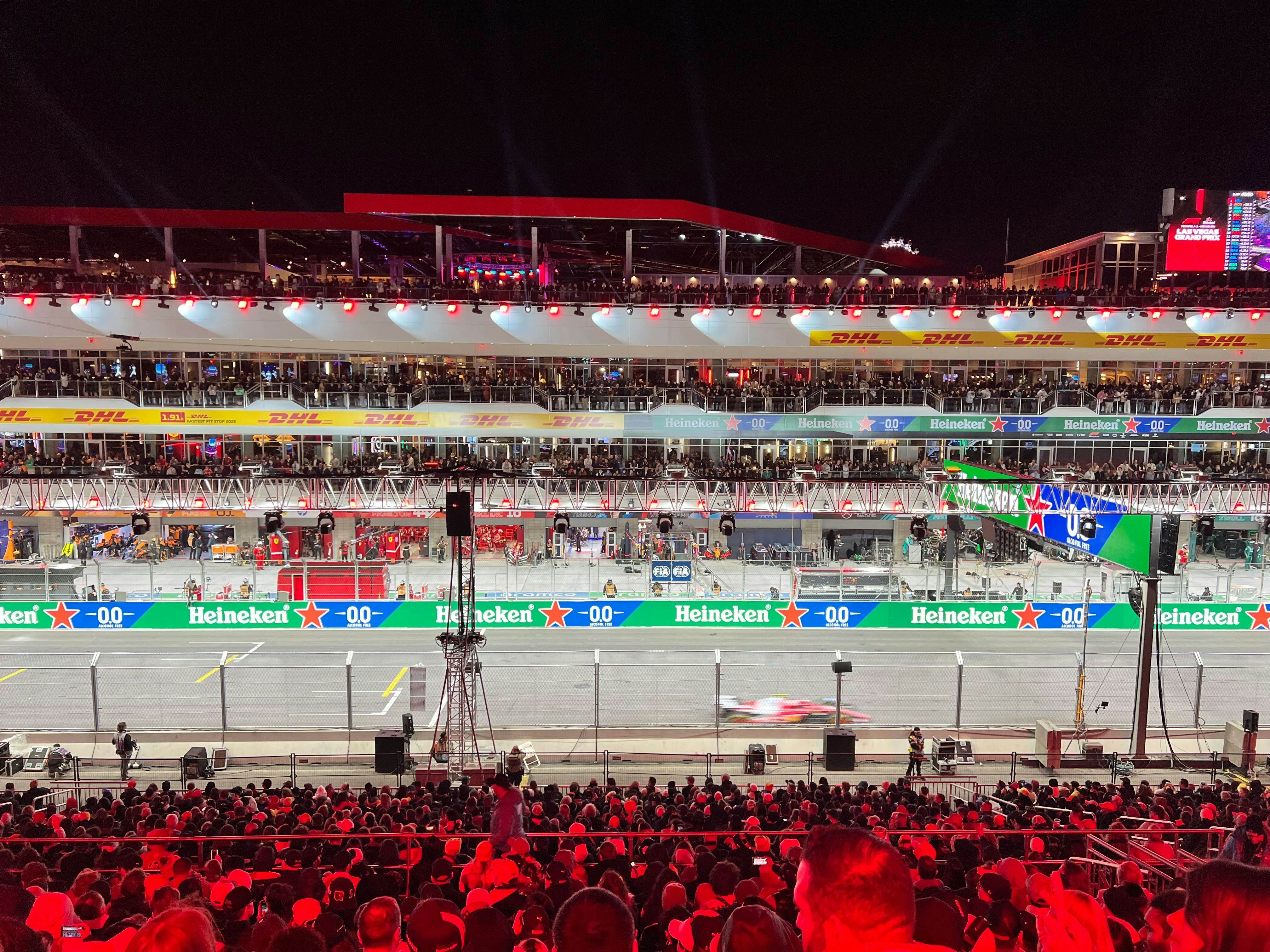 Serina at the Las Vegas Grand Prix 2025