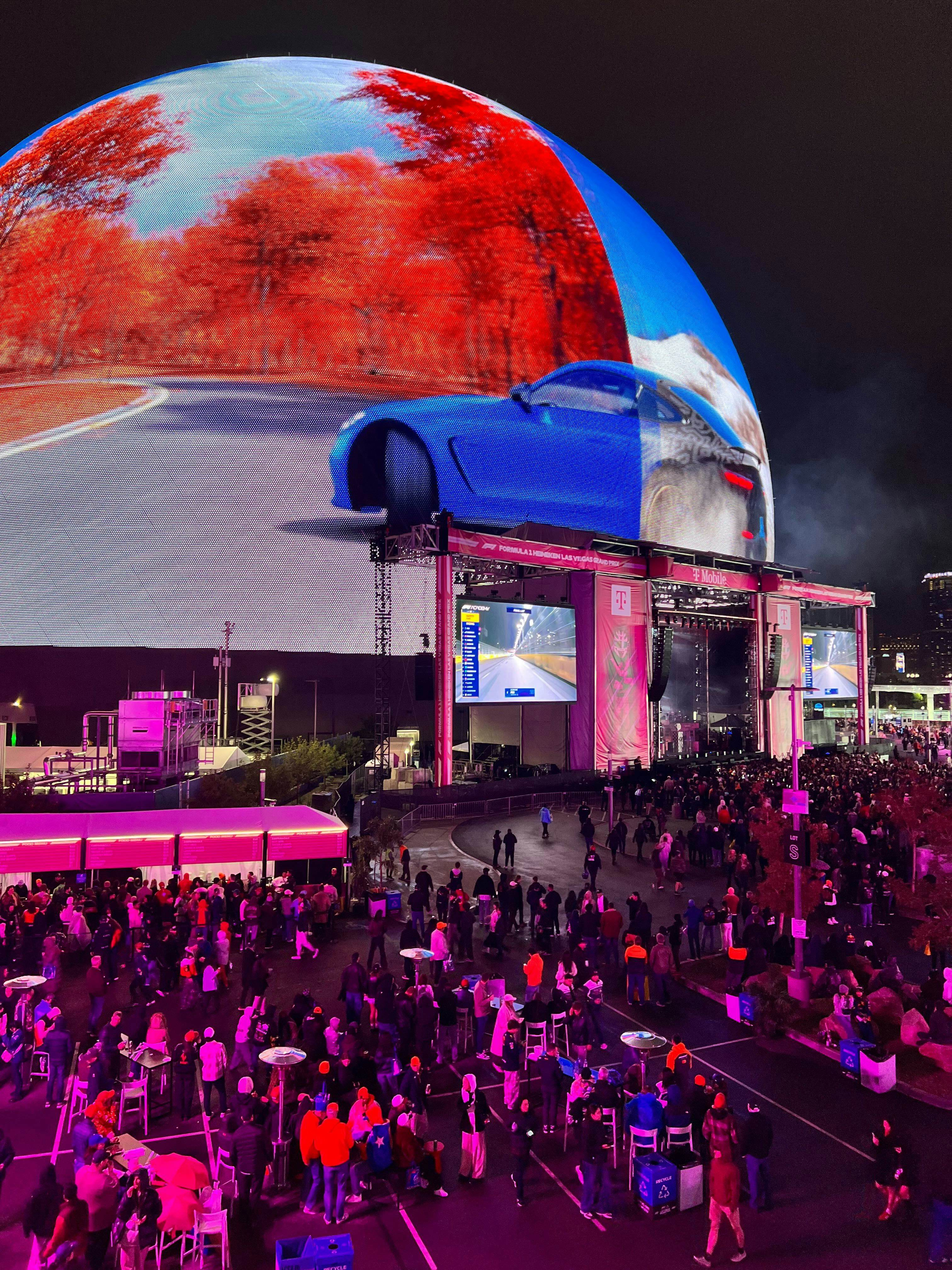 The T-Mobile Zone at Sphere, Las Vegas Grand Prix