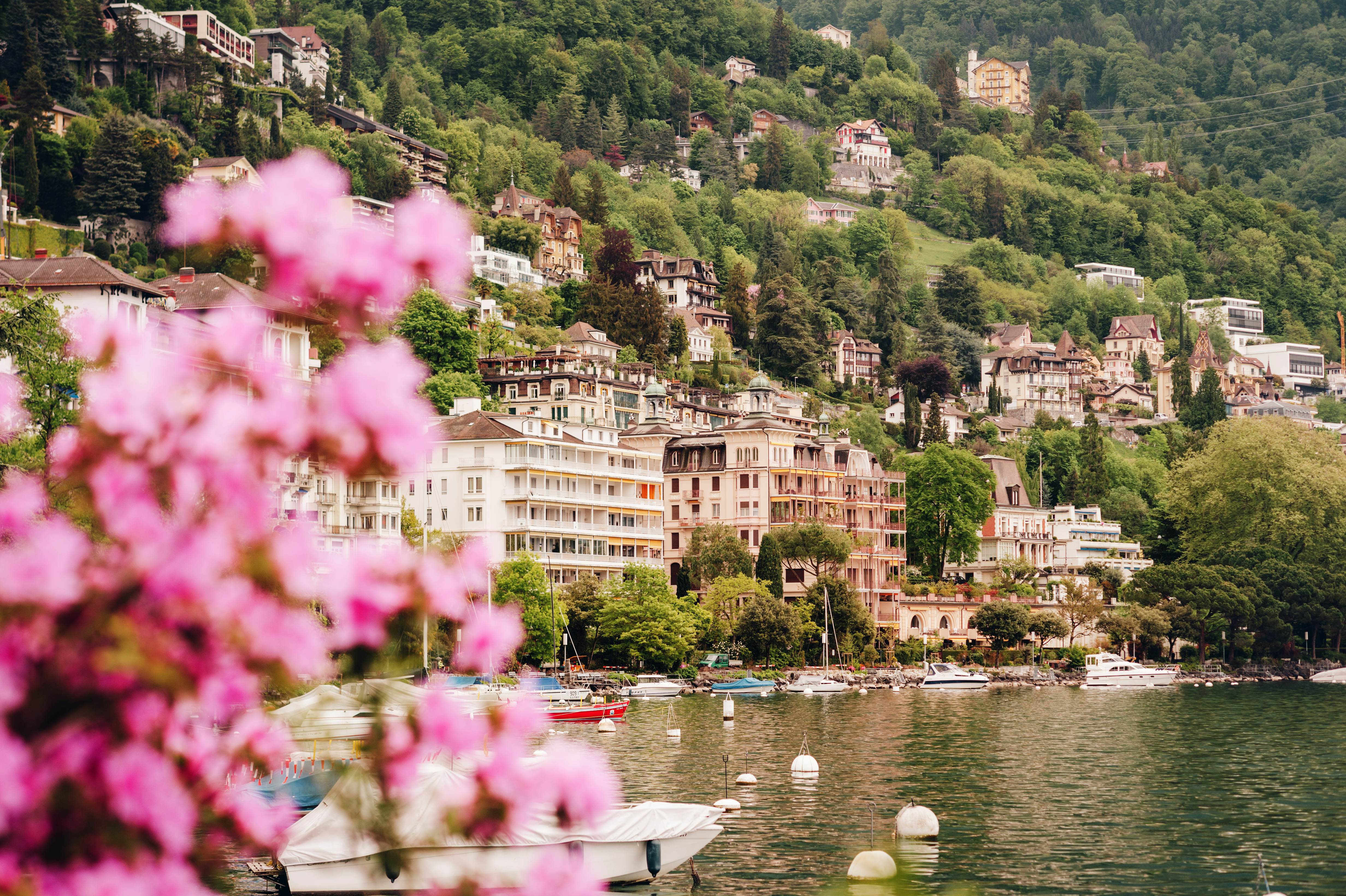 Spring landscape of Montreux city, Lake Geneva, Switzerland, License Type: media, Download Time: 2025-12-17T13:54:11.000Z, User: Norma.PrauseBrewer_LonelyPlanet, Editorial: false, purchase_order: 56530 - Guidebooks, job: Global Publishing WIP, client: Switzerland-planning-map-1, other: Norma Brewer