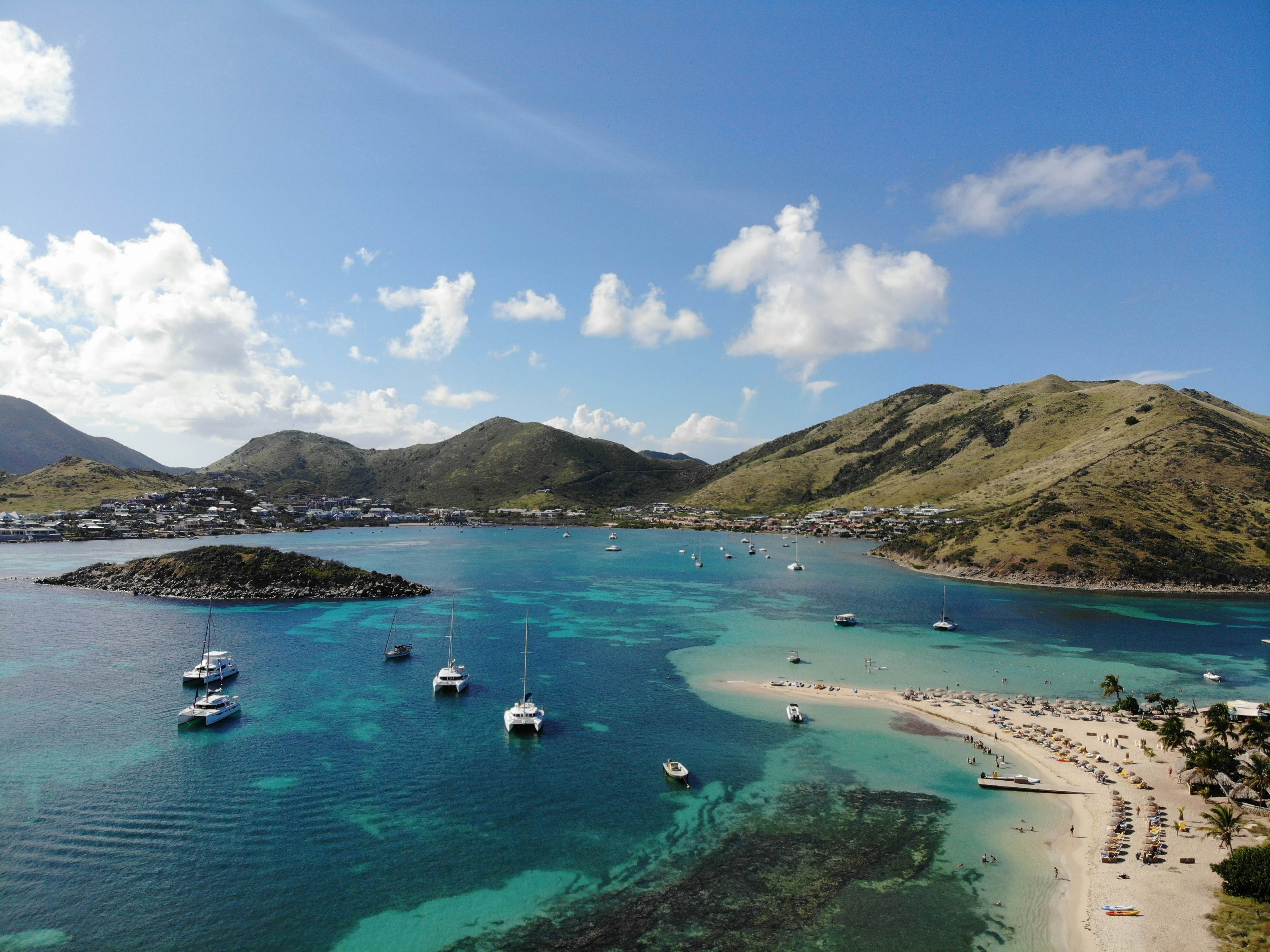 Pinel Island Saint Martin 
Aerial beach view; Shutterstock ID 
1334668349; your: Anna Hider; gl: 65050; netsuite: Online Editorial; full: Anguilla