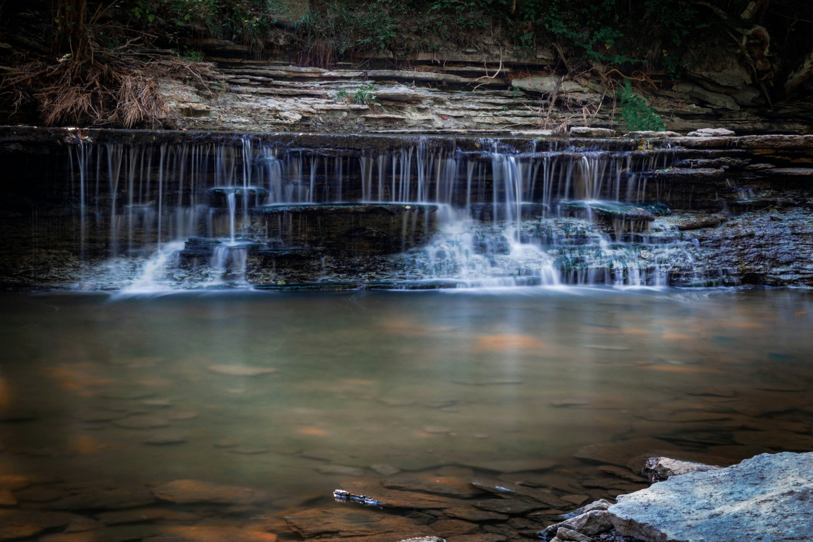 Horseshoe Falls at Caesar Creek State Park in Waynesville, Ohio