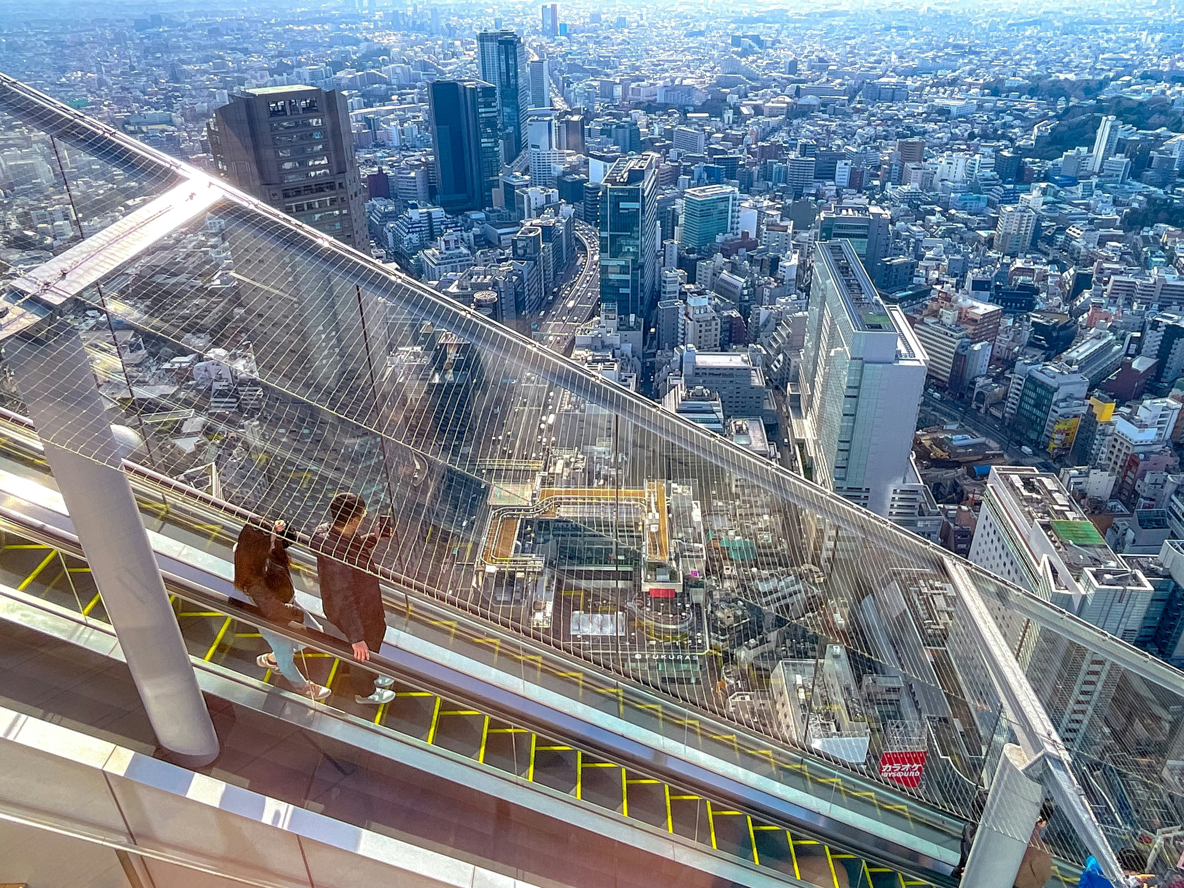 A view over the streets of Tokyo from the Shibuya Sky building, Tokyo, Japan.