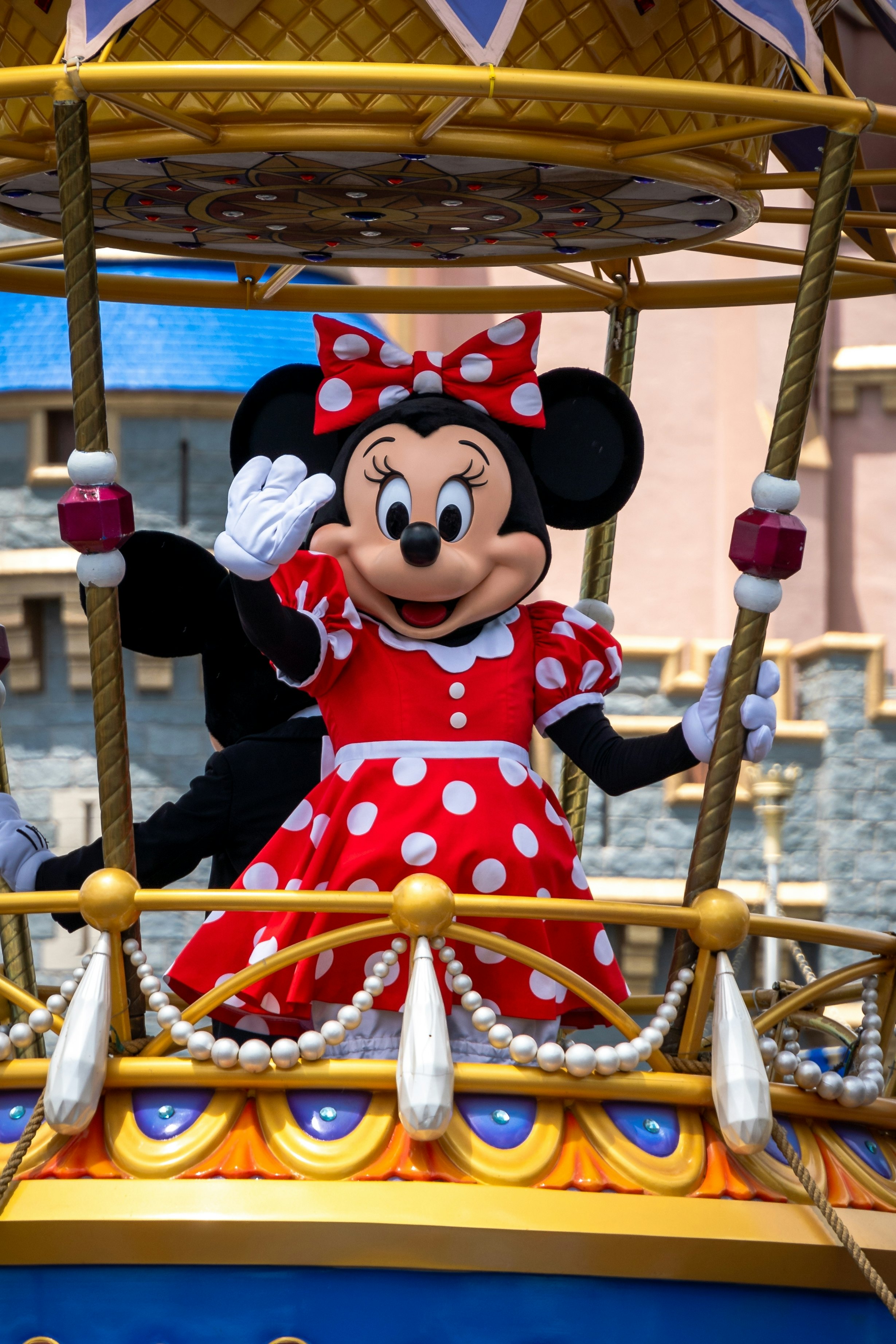 Minnie Mouse on parade at Disney World, Florida, USA.