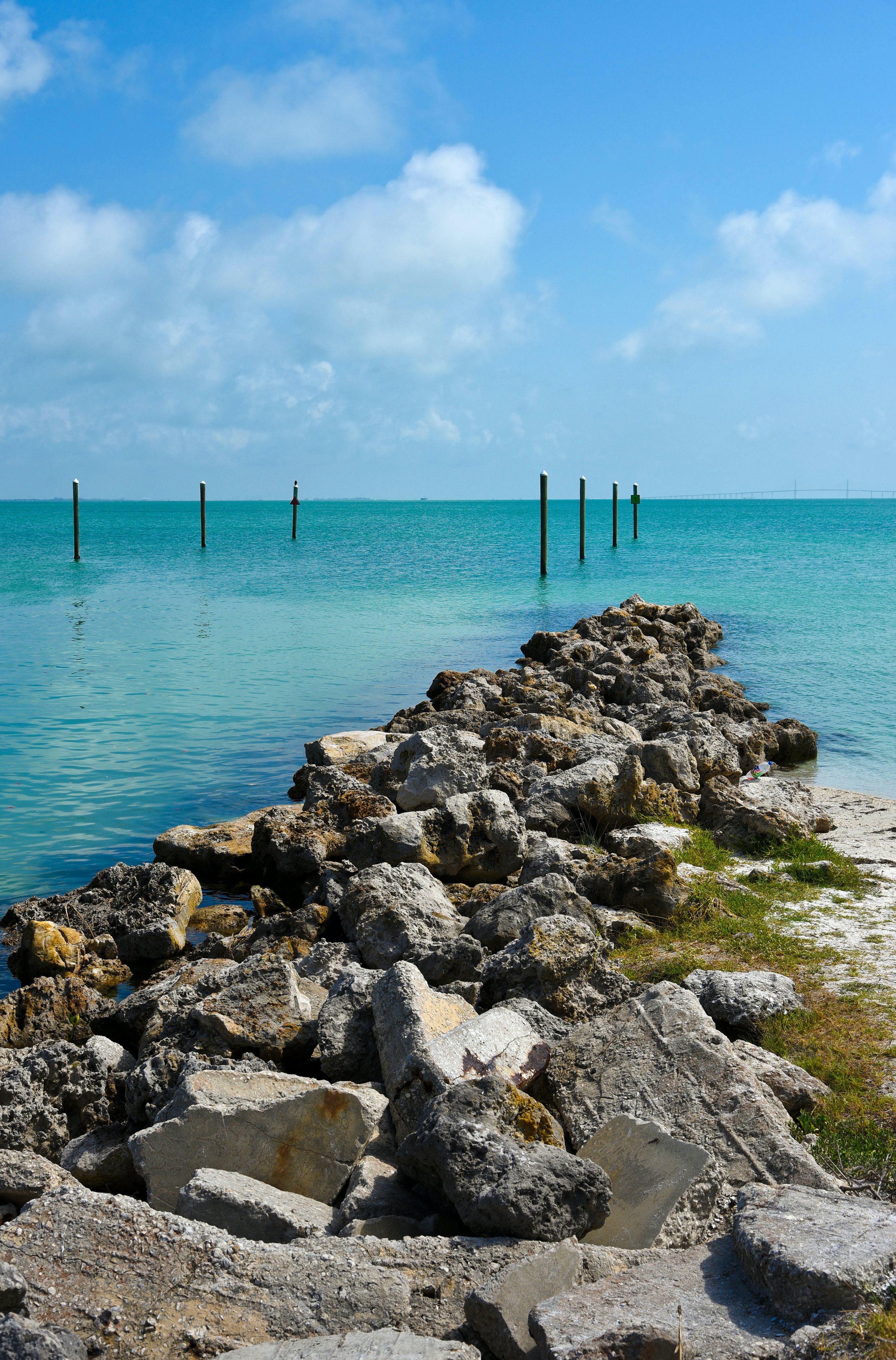 View across Tampa Bay from Anna Maria Island, Florida.