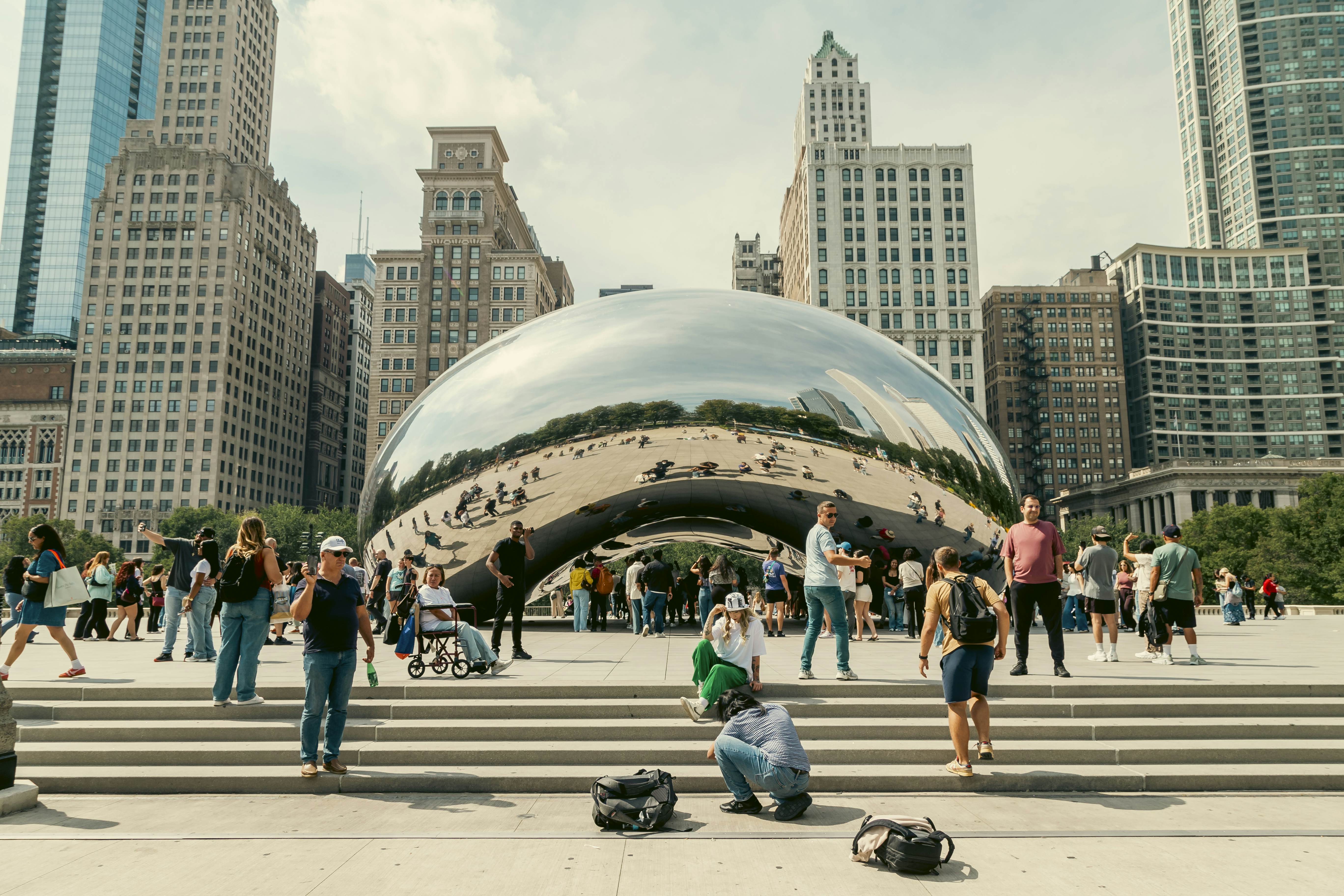 Cloud Gate, Millennium Park, Chicago Illinois, September 2025