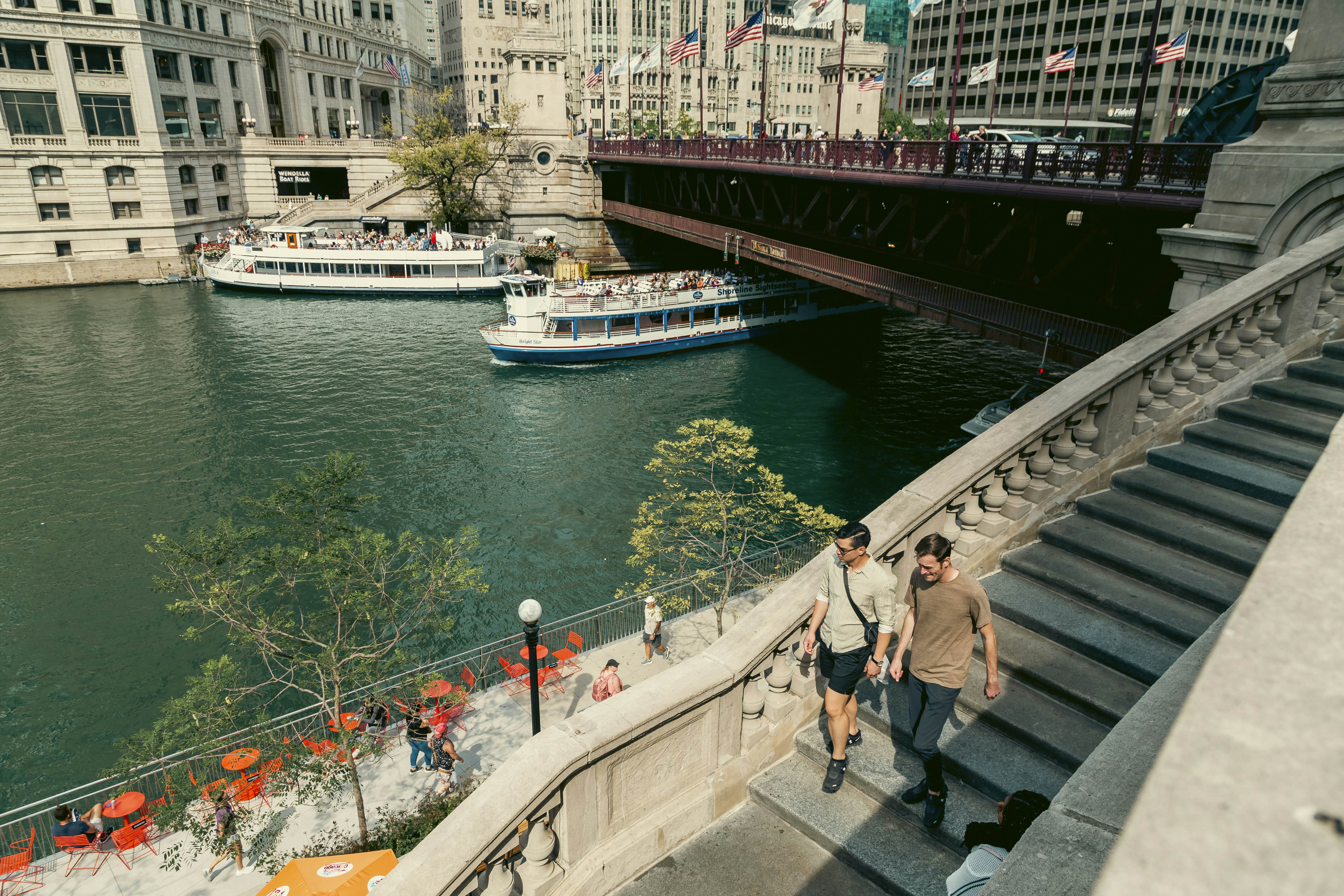 Riverwalk, River North, Chicago Illinois, September 2025