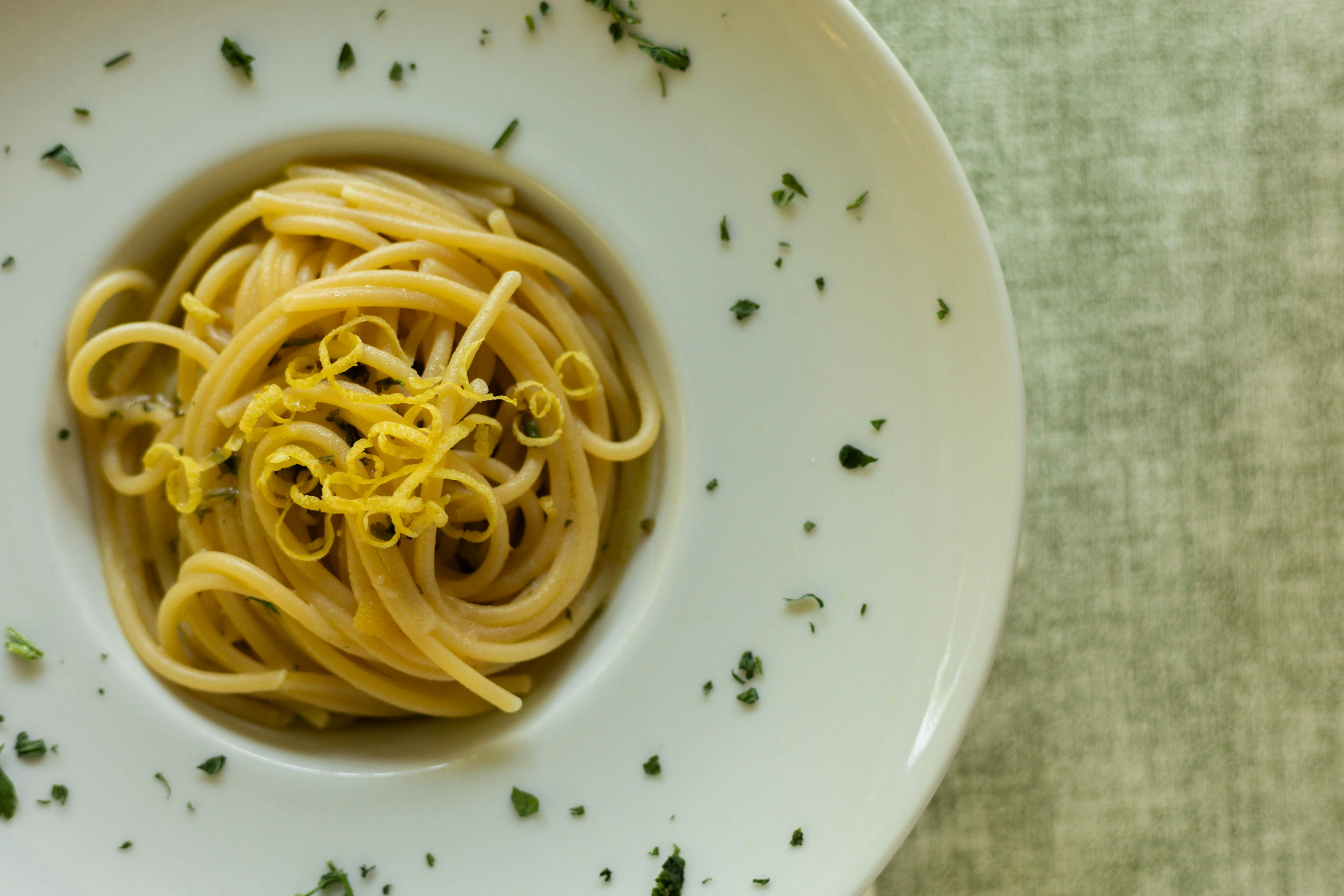 Handmade Lemon Scialatielli pasta  at the Amalfi Lemon Experience, Amalfi, Italy.