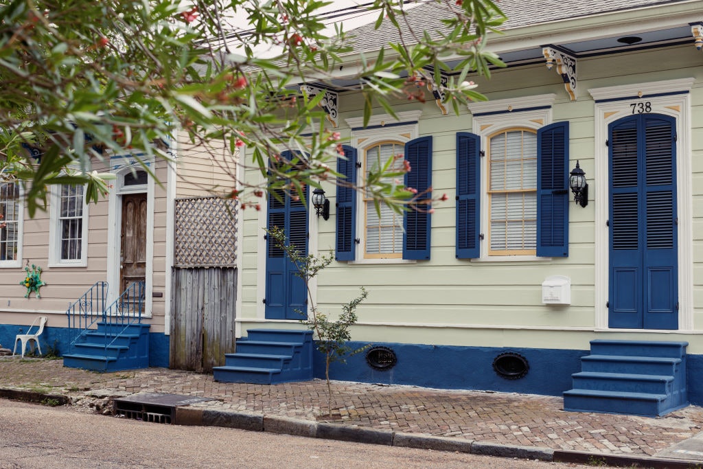 Homes in the Bywater neighborhood of New Orleans, Louisiana