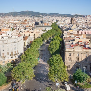 Built Structure Cityscape Architecture Road Travel Destinations Horizontal Panoramic Outdoors High Angle View Spain Tree Mountain Day Barcelona Province Barcelona - Spain Color Image Treelined The Ramblas City Life Incidental People Building Exterior Photography Residential Building Clear Sky
Panoramic of Barcelona with Las Ramblas in the center.