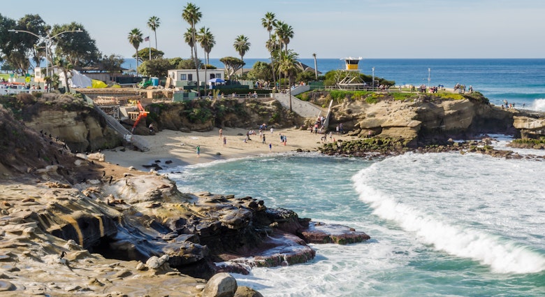 702647851
Horizontal; Outdoors; Pacific Ocean; Palm Tree; Photography; Travel; Travel Destinations; Tropical Climate; USA; Vacations; Beach; Beauty; No People; Color Image; La Jolla; Landscape; Water; Day; Sea; Sky;
Scenic View Of Sea Against Sky.