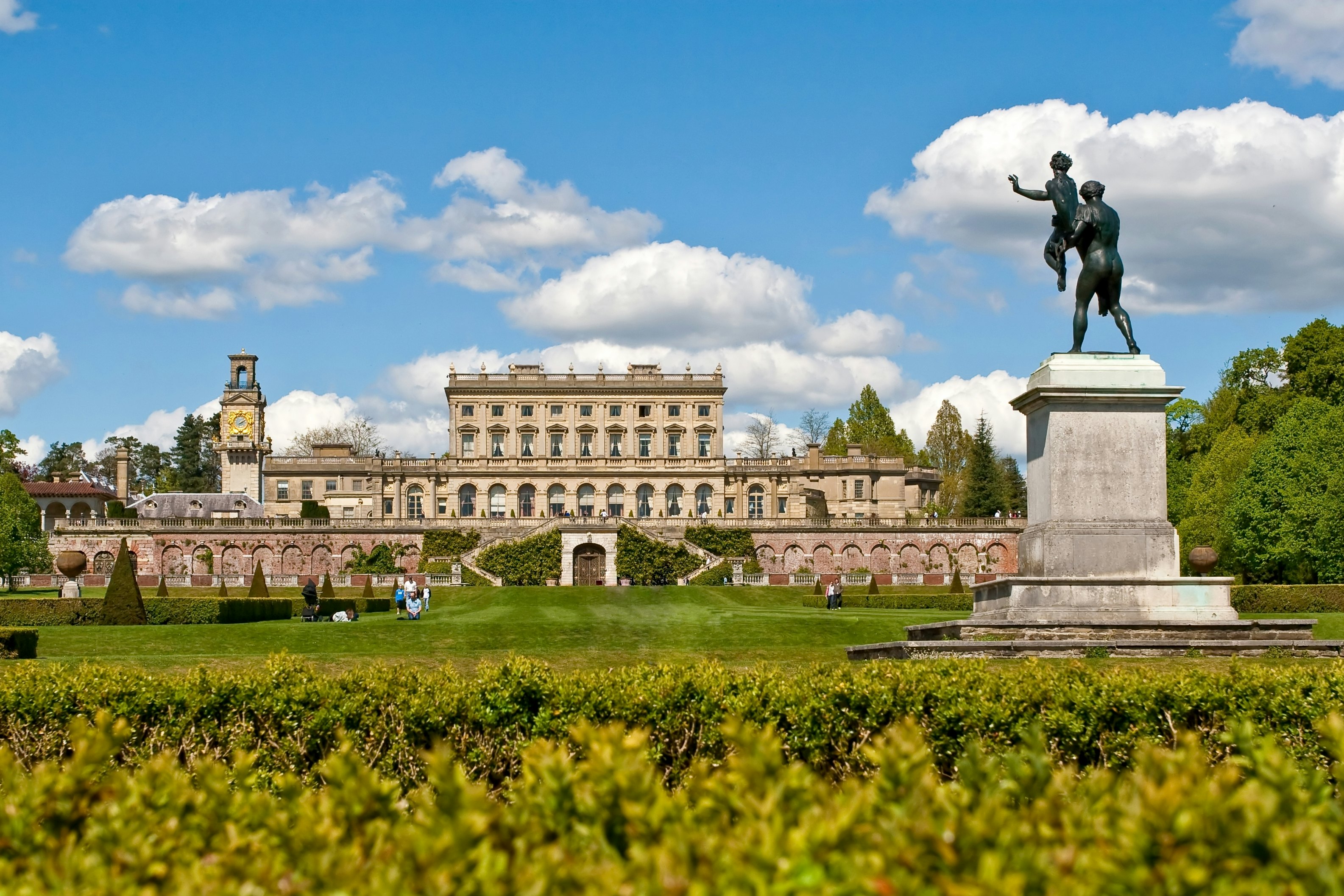 View of Cliveden House from the estate's gardens.