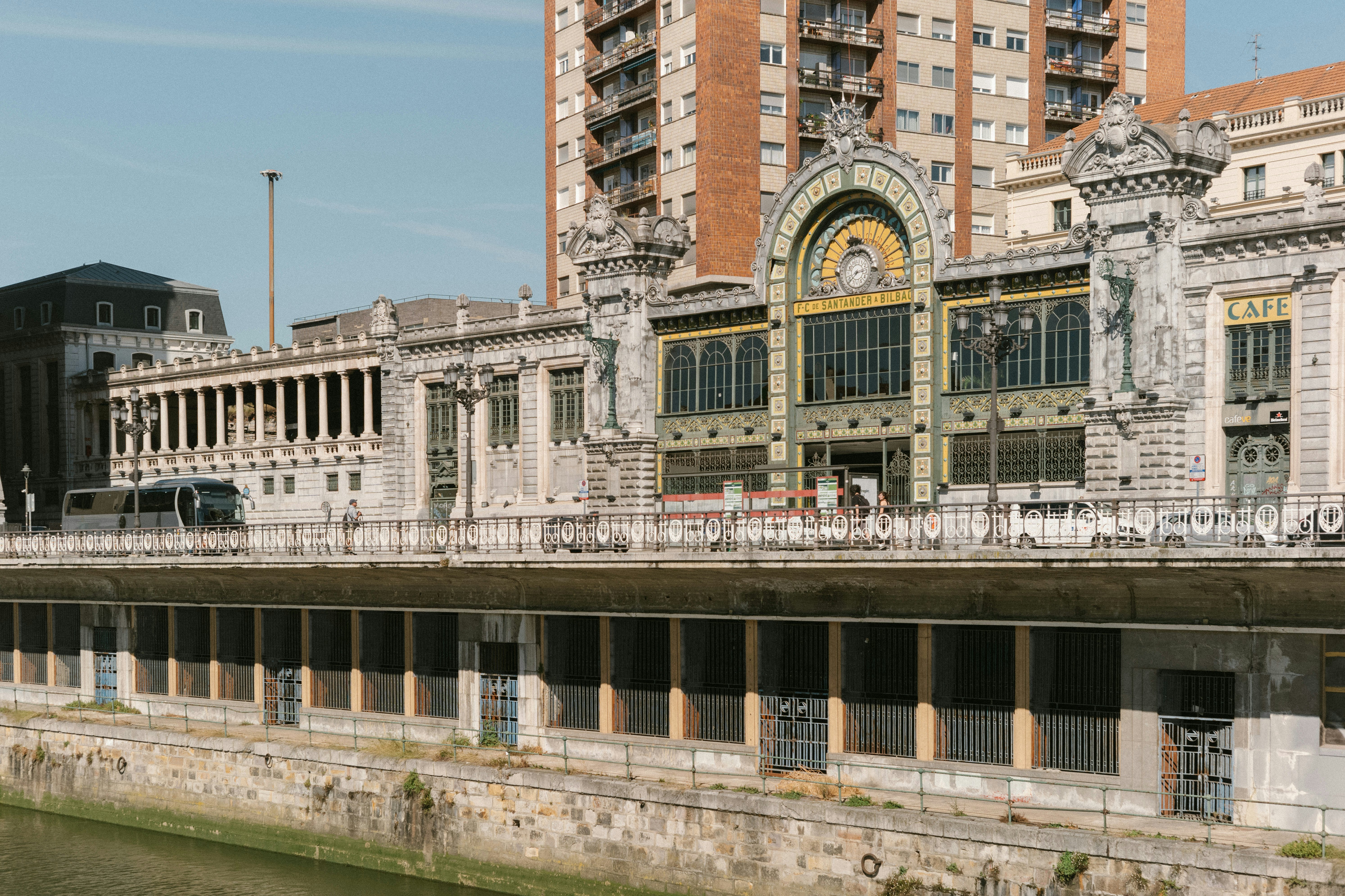 Bilbao’s La Condordia narrow gauge train station.