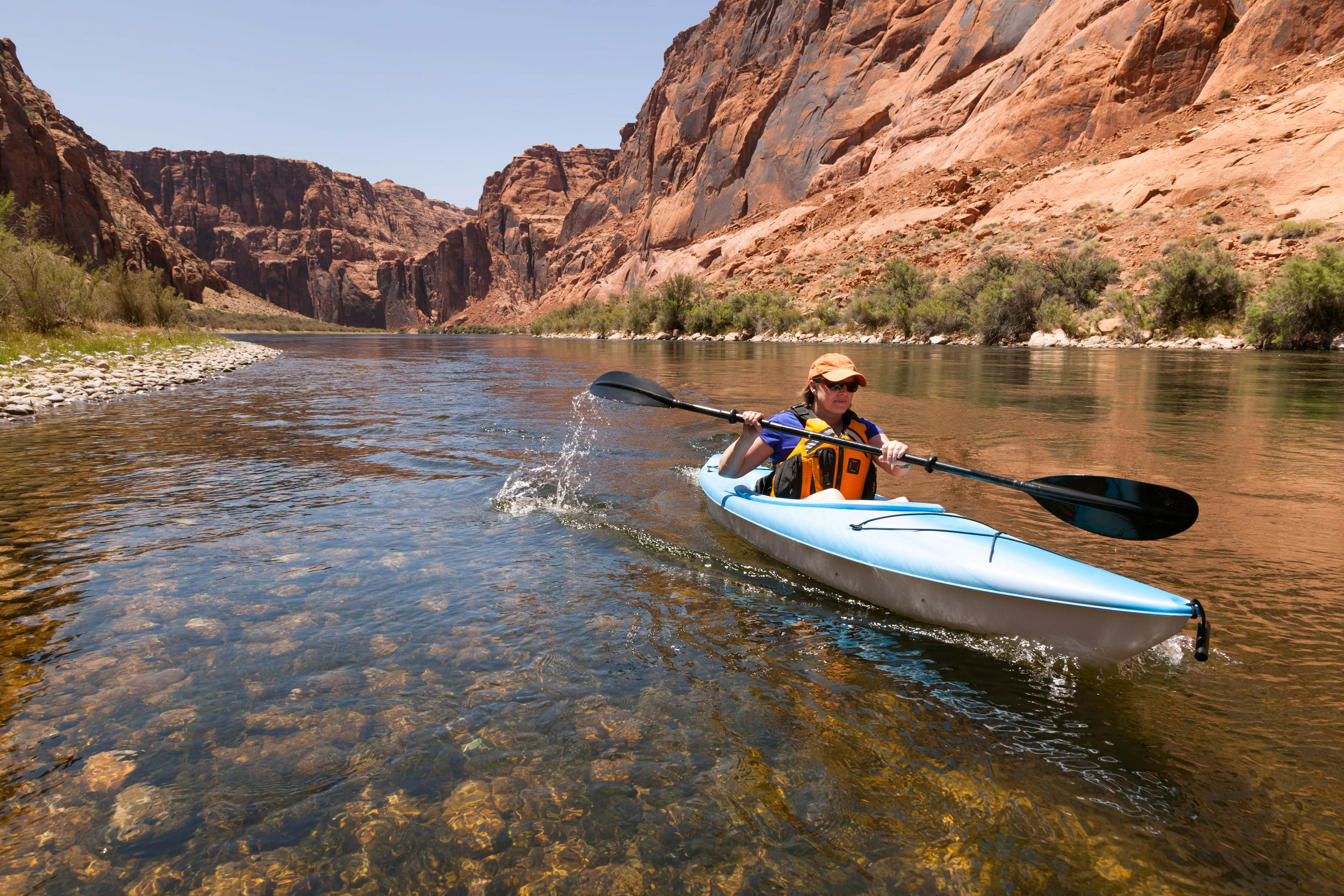 Kayaking the Colorado River (Between Lees Ferry and Glen Canyon Dam), License Type: media, Download Time: 2025-04-04T13:49:35.000Z, User: rhylton_redventures, Editorial: false, purchase_order: 65050 - Digital Destinations and Articles, job: Lonely Planet, client: web WIP, other: Rhianydd Hylton