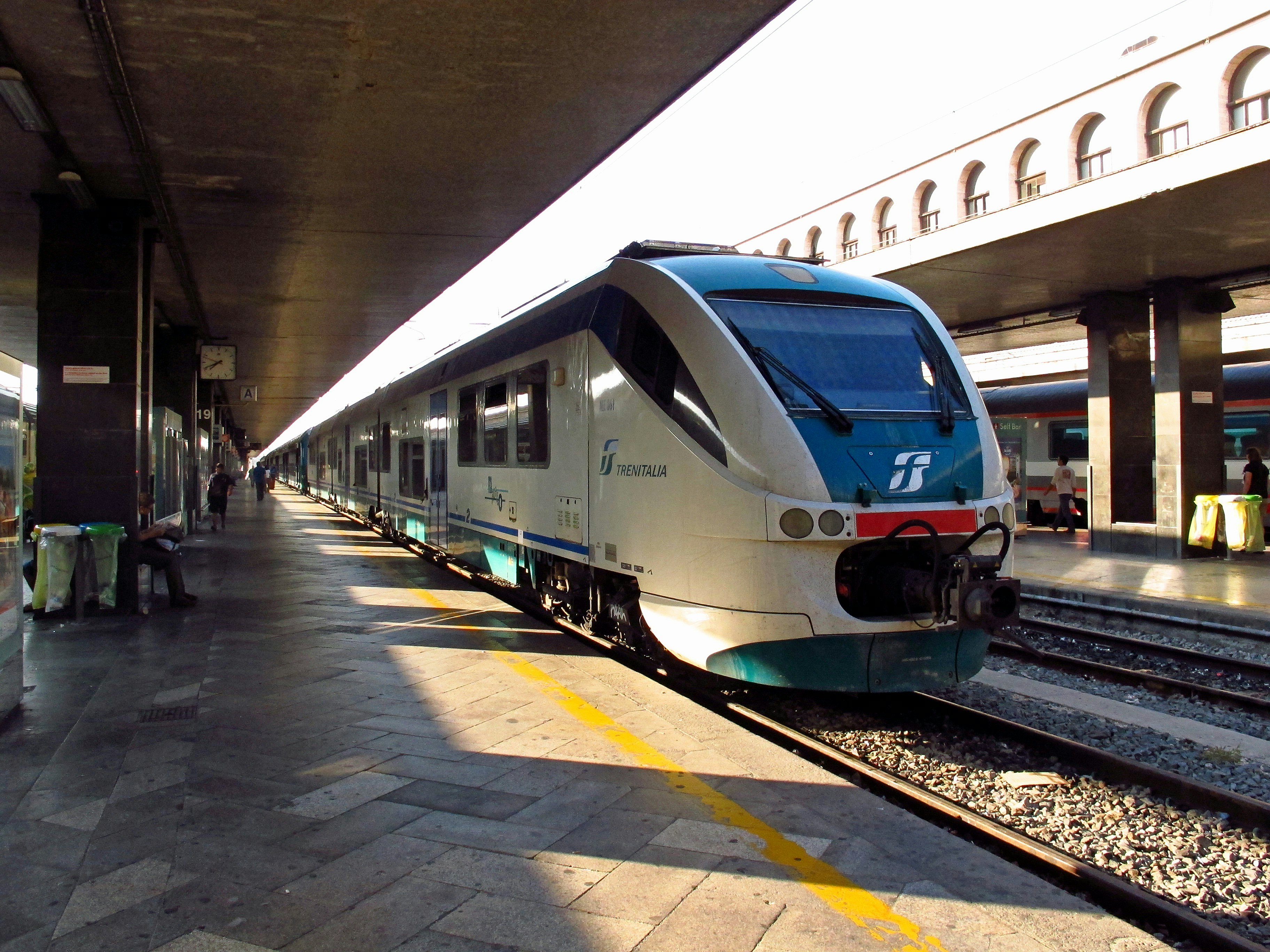 Rome / Italy - The train in Termini railway station, Rome, Italy.