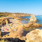 Albufeira, Algarve, Portugal: August 2022: People in summer at the beautiful Praia dos Arrifes, Algarve beach, Albufeira. Portugal, License Type: media, Download Time: 2025-11-07T20:57:27.000Z, User: LP_YKhanna, Editorial: true, purchase_order: 65050 - Digital Destinations and Articles, job: LP, client: App Content, other: Yuvraj Khanna
