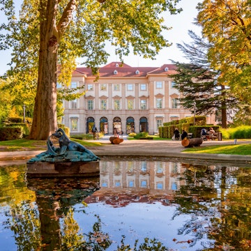 Liechtenstein City palace and gardens in autumn, Vienna, Austria, License Type: media, Download Time: 2025-12-01T15:58:19.000Z, User: LP_LHorst, Editorial: false, purchase_order: 56530 - Guidebooks, job: Design/Photo, client: Lonely Planet pocket travel guide to Vienna, print, other: Lyn Horst