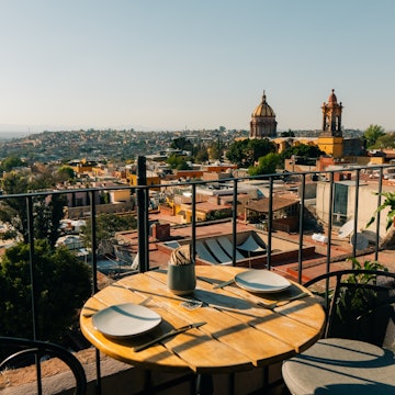 Dome and rear view of La Parroquia in the historic Mexican city of San Miguel de Allende. High quality photo, License Type: media, Download Time: 2025-01-16T17:33:14.000Z, User: adouglaslott59, Editorial: false, purchase_order: 65050 - Digital Destinations and Articles, job: Future digital articles, client: Future digital articles, other: Ann Douglas Lott
