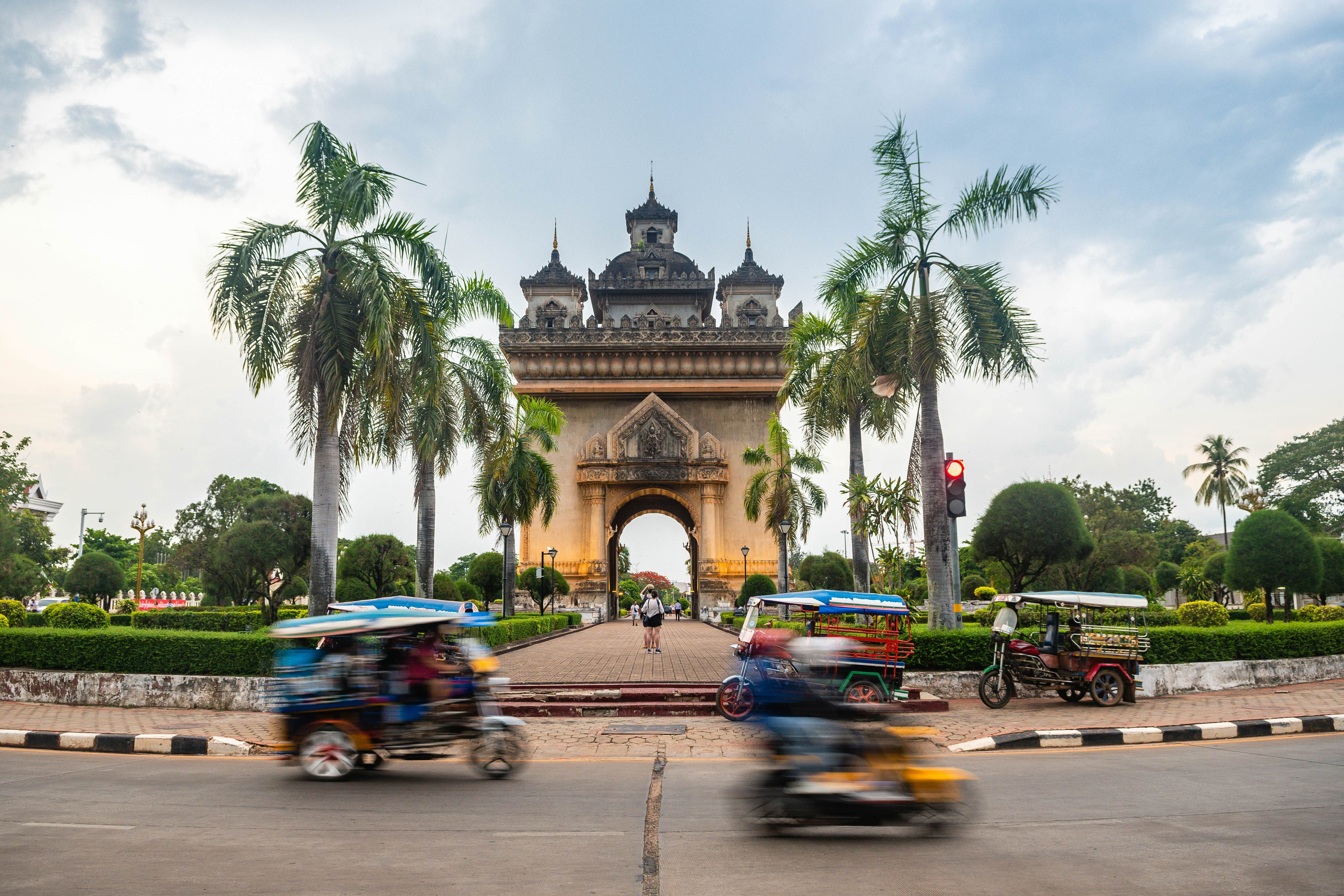 vientiane, laos. 30th may, 2023: patuxai arch is a monument in vientiane constructed for the independence of france, License Type: media, Download Time: 2026-02-11T19:56:10.000Z, User: bhealy950, Editorial: true, purchase_order: 65050 - Digital Destinations and Articles, job: Lonely Planet Online Editorial, client: Guide to Vientiane, other: Brian Healy