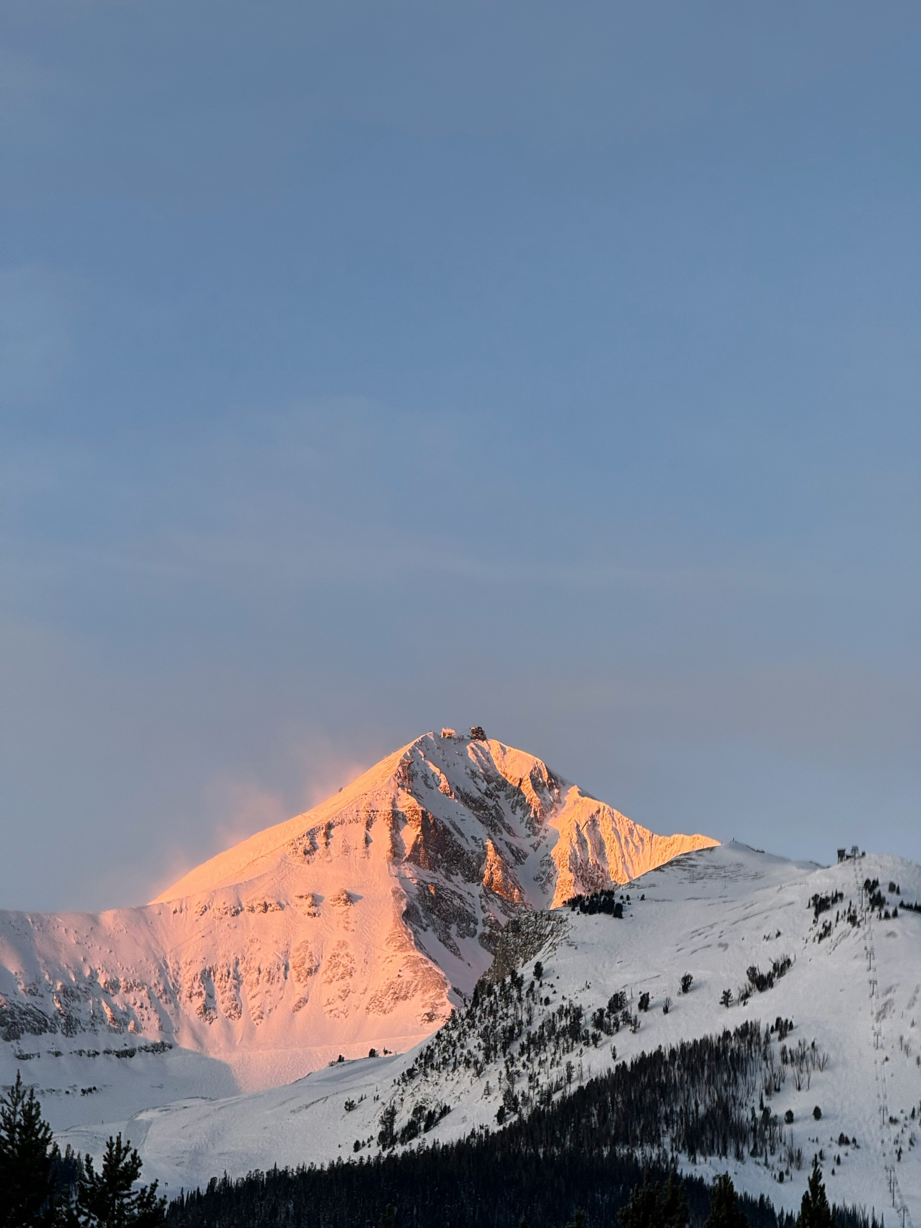 Sunrise on Lone peak montana