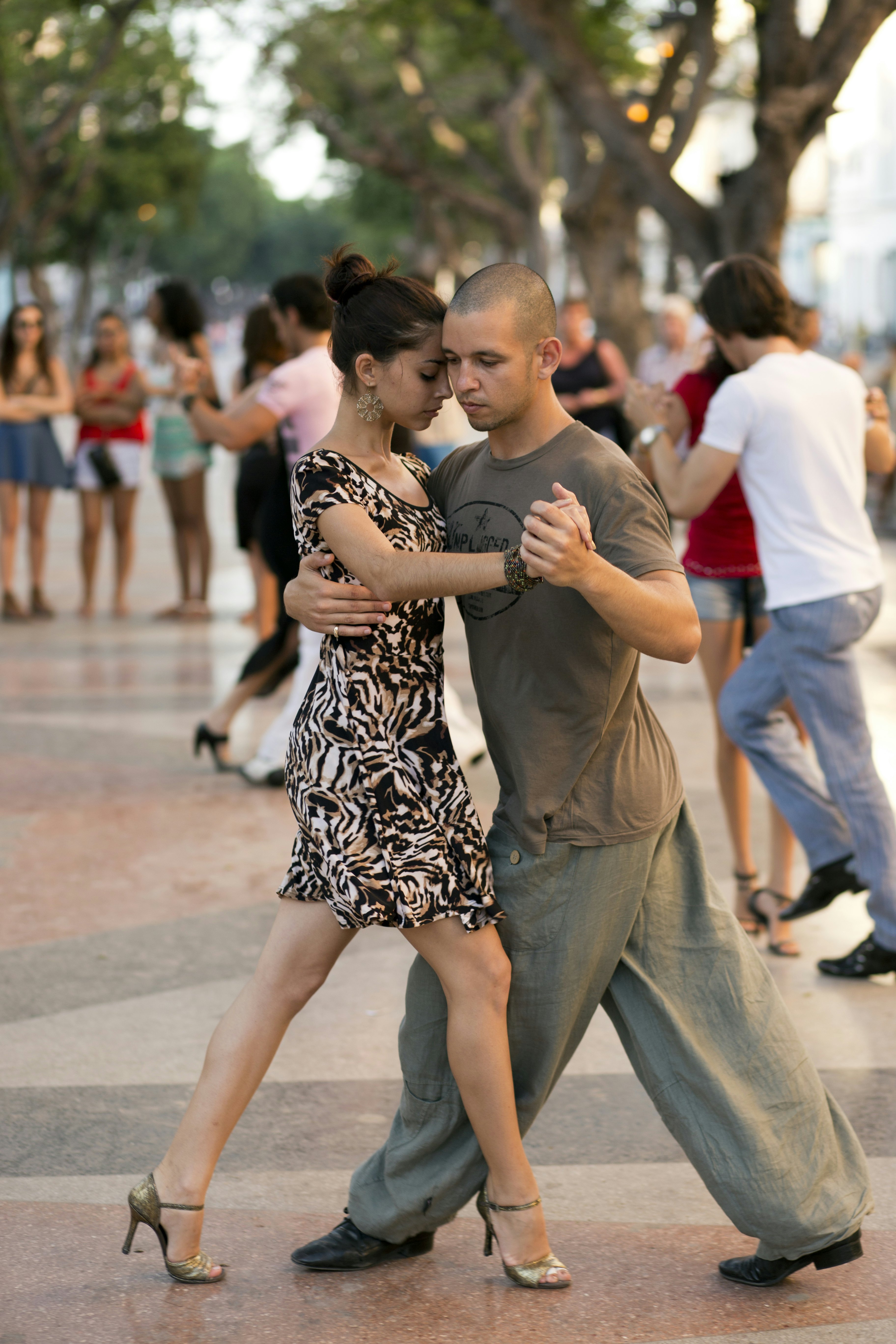 HAVANA - CUBA : Dancing people from Havana, Salsa  is perhaps the most popular dance of Cuba.