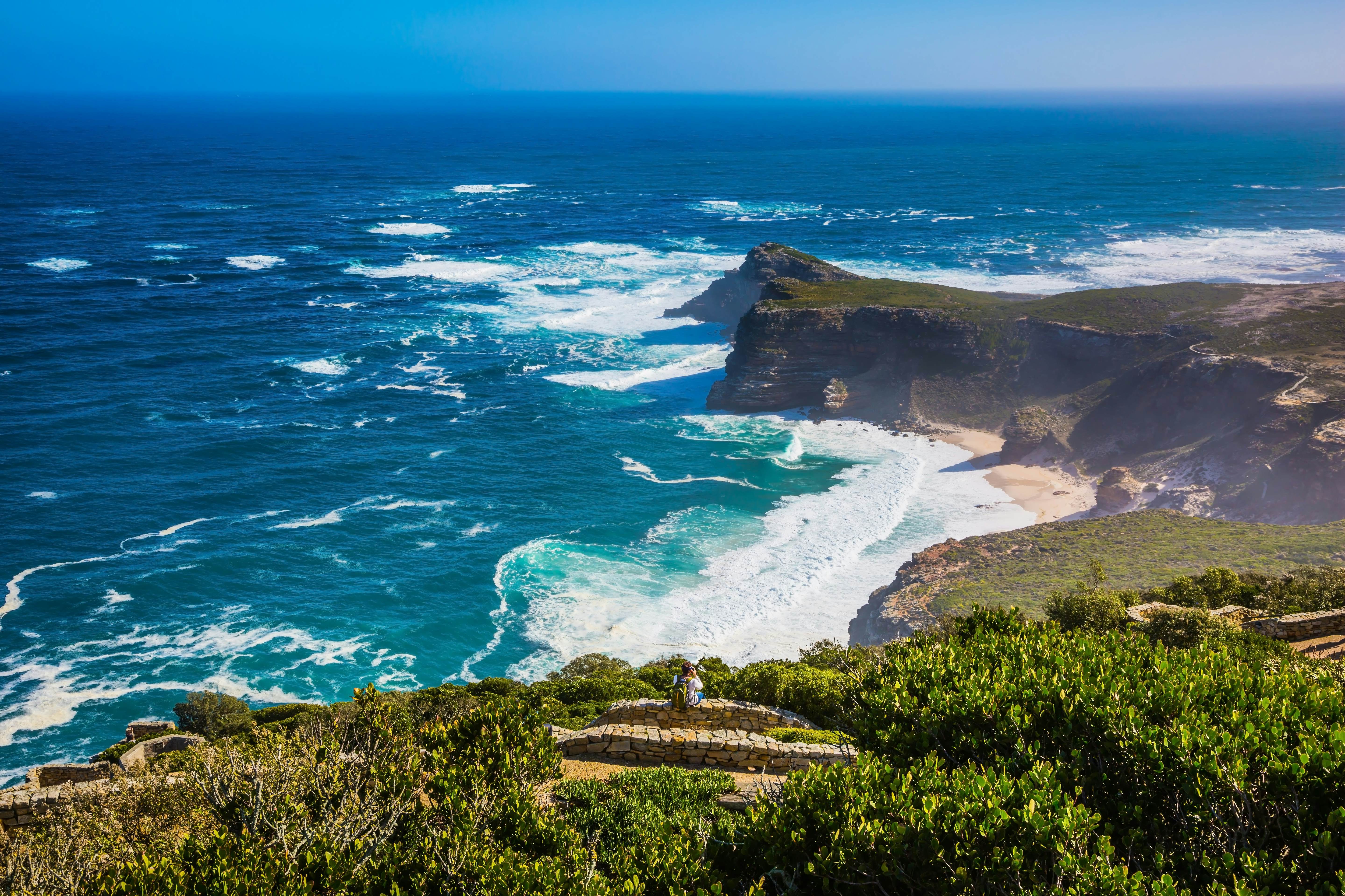 Cape of Good Hope. Cape on the Cape Peninsula south of Cape Town, South Africa in the Atlantic Ocean, License Type: media_digital, Download Time: 2024-08-05T00:40:17.000Z, User: claramonitto, Editorial: false, purchase_order: 56530, job: Global Publishing-WIP, client: Cape Town & the Garden Route 10, other: Clara Monitto