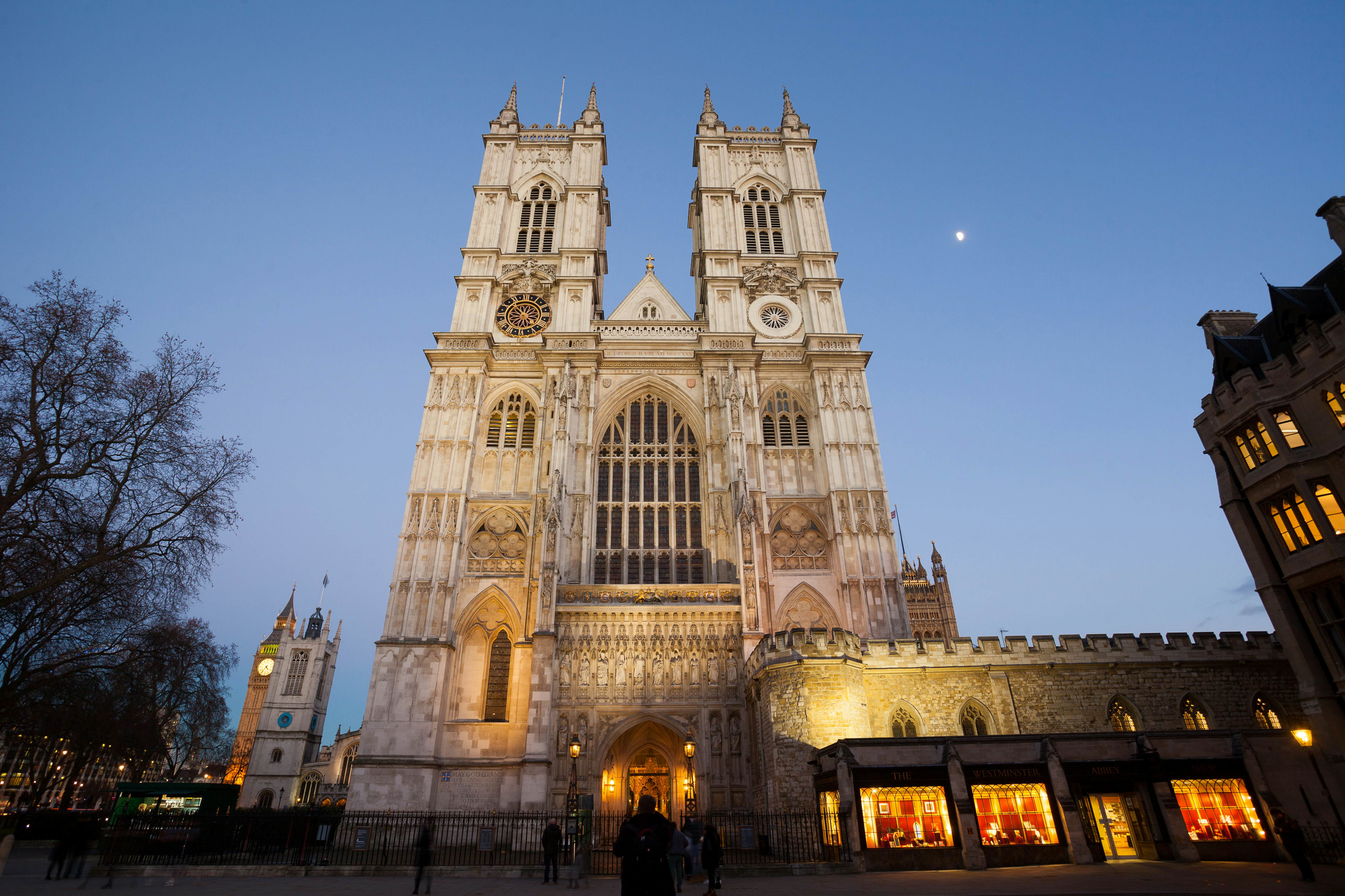 Westminster Abbey, London, England at twighlight