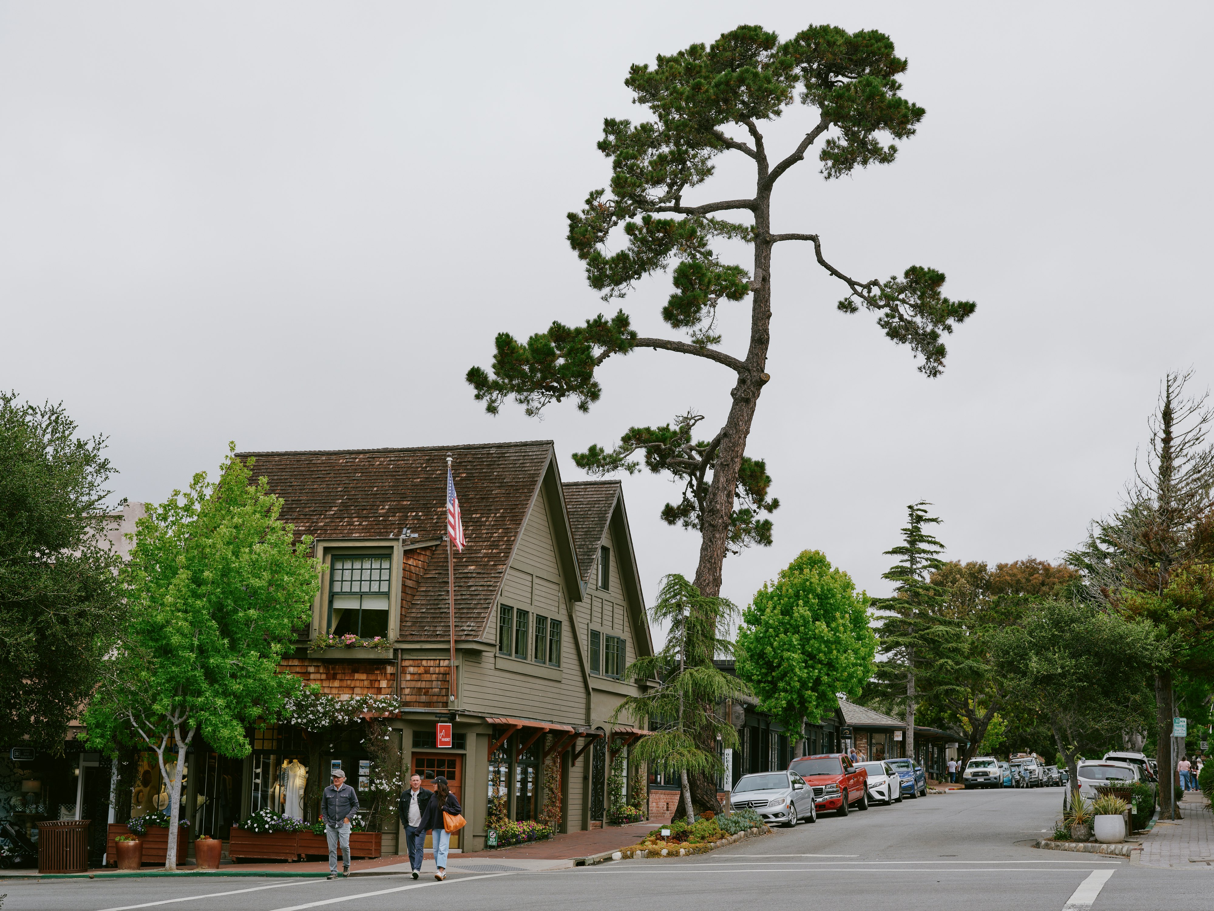 Carmel town details, Big Sur, California. July 2025.