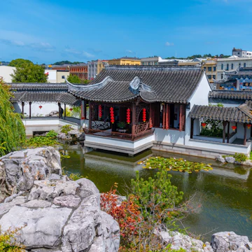 DUNEDIN, NEW ZEALAND, JANUARY 31, 2020: Lan Yuan Chinese garden in Dunedin, New Zealand, License Type: media, Download Time: 2026-07-01T16:19:45.000Z, User: rhylton_redventures, Editorial: true, purchase_order: 65050 - Digital Destinations and Articles, job: Lonely Planet, client: wip, other: Rhianydd Hylton