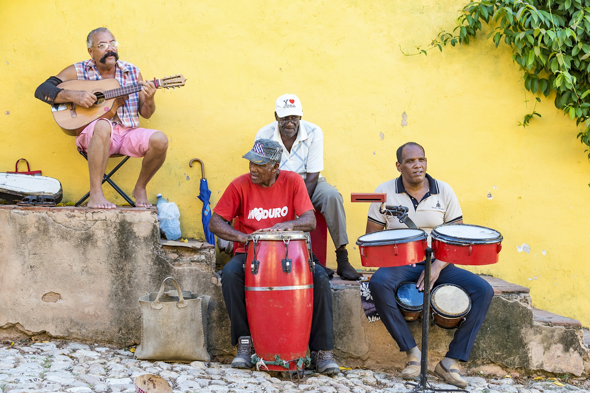 Features - Trinidad de Cuba culture: Traditional musicians playing Son
