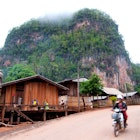 Driving past a Lahu village in Mae Hong Son, northern Thailand. Image by Lonely Planet