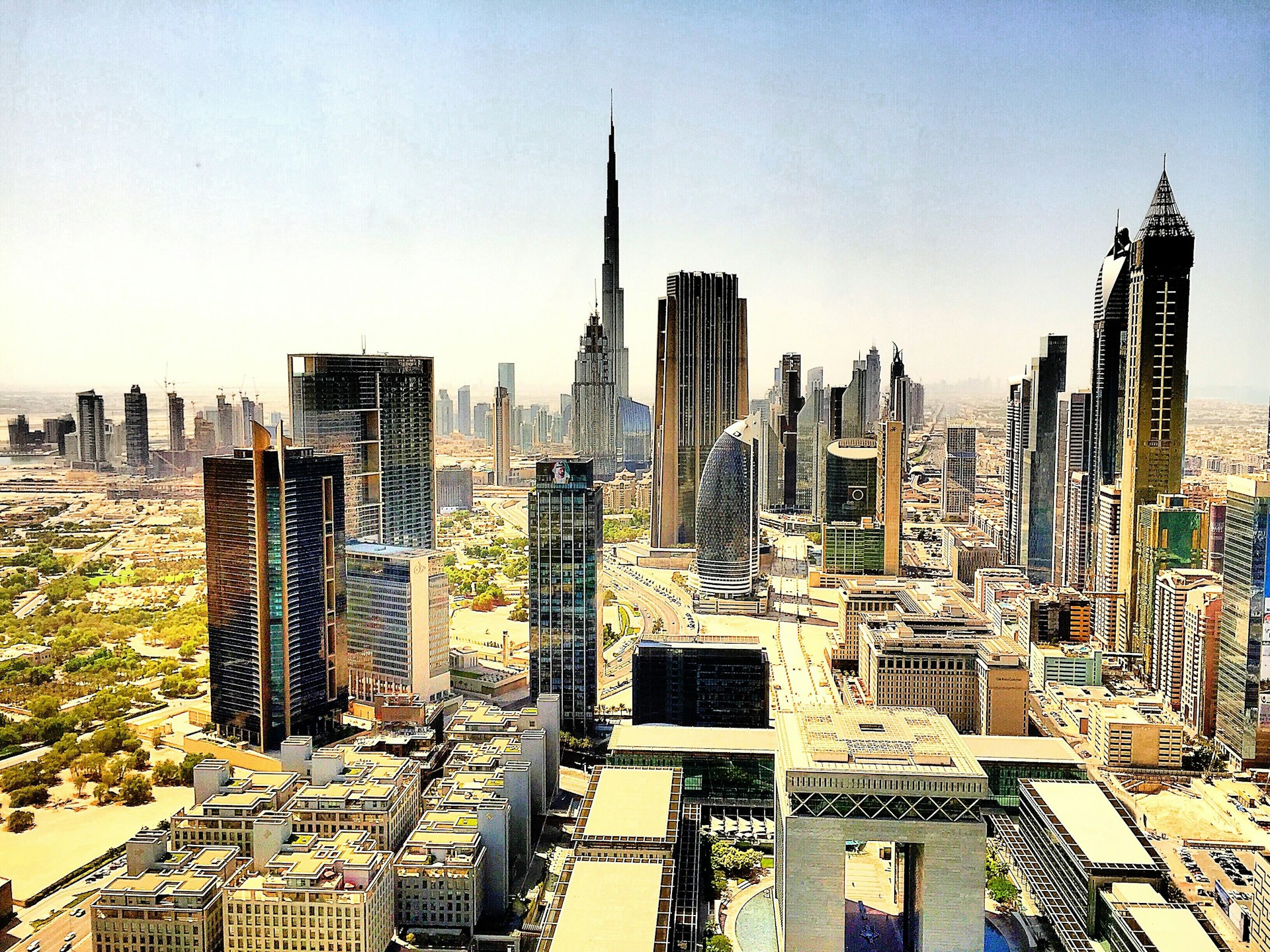View Of Cityscape With Burj Khalifa Against Clear Sky Afrah Khouri / EyeEm