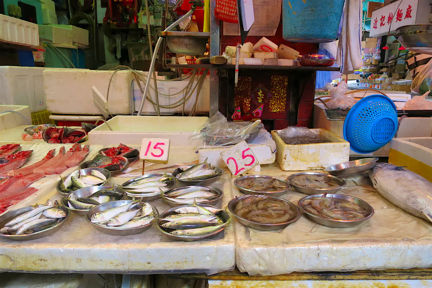 Features - Seafood for sale at a wet market in Central. Image by Megan Eaves / Lonely Planet Seafood for sale at a wet market in Central. Image by Megan Eaves / Lonely Planet