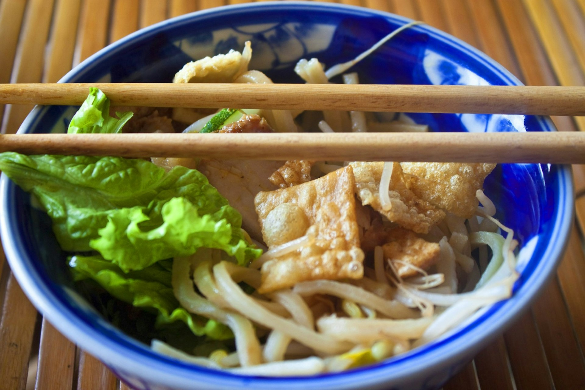 A bowl of cao lau