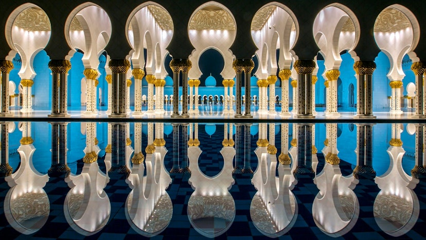 The Sheikh Zayed Grand Mosque in Abu Dhabi, United Arab Emirates. Image by Jiti Chadha / 500px