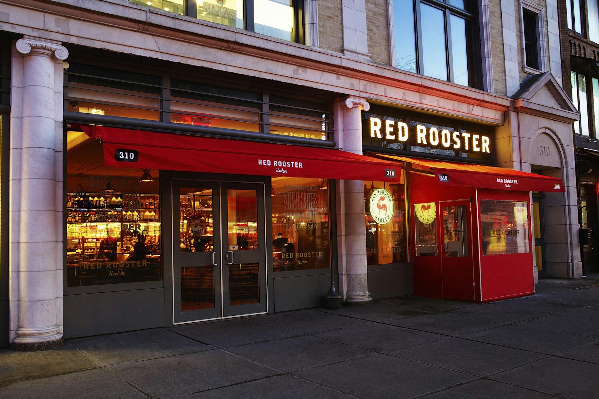 Exterior of Red Rooster. Image courtesy of Red Rooster