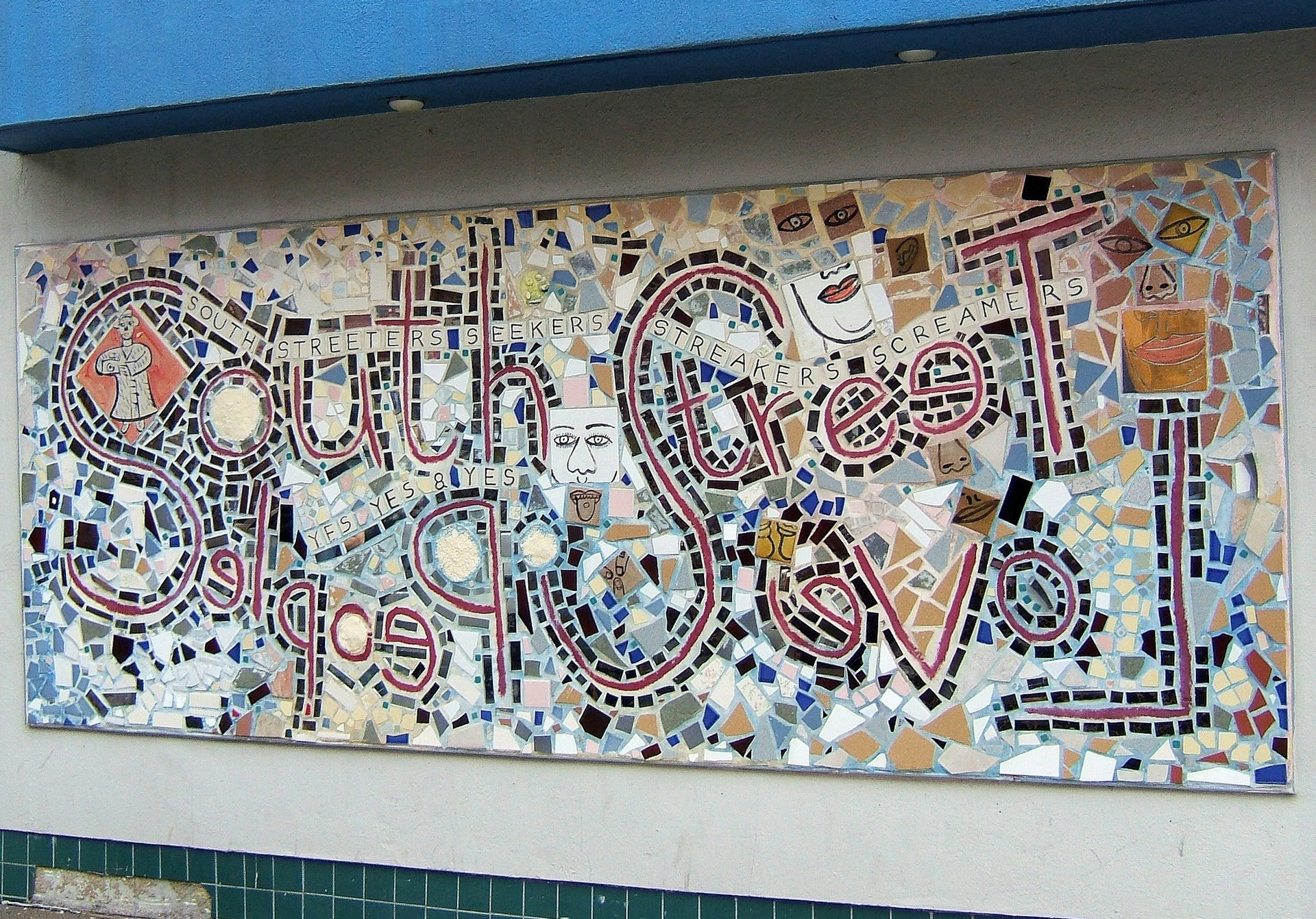 South Street Loves People mosaic by Isaiah Zagar. Image by Tony Fischer / CC BY 2.0